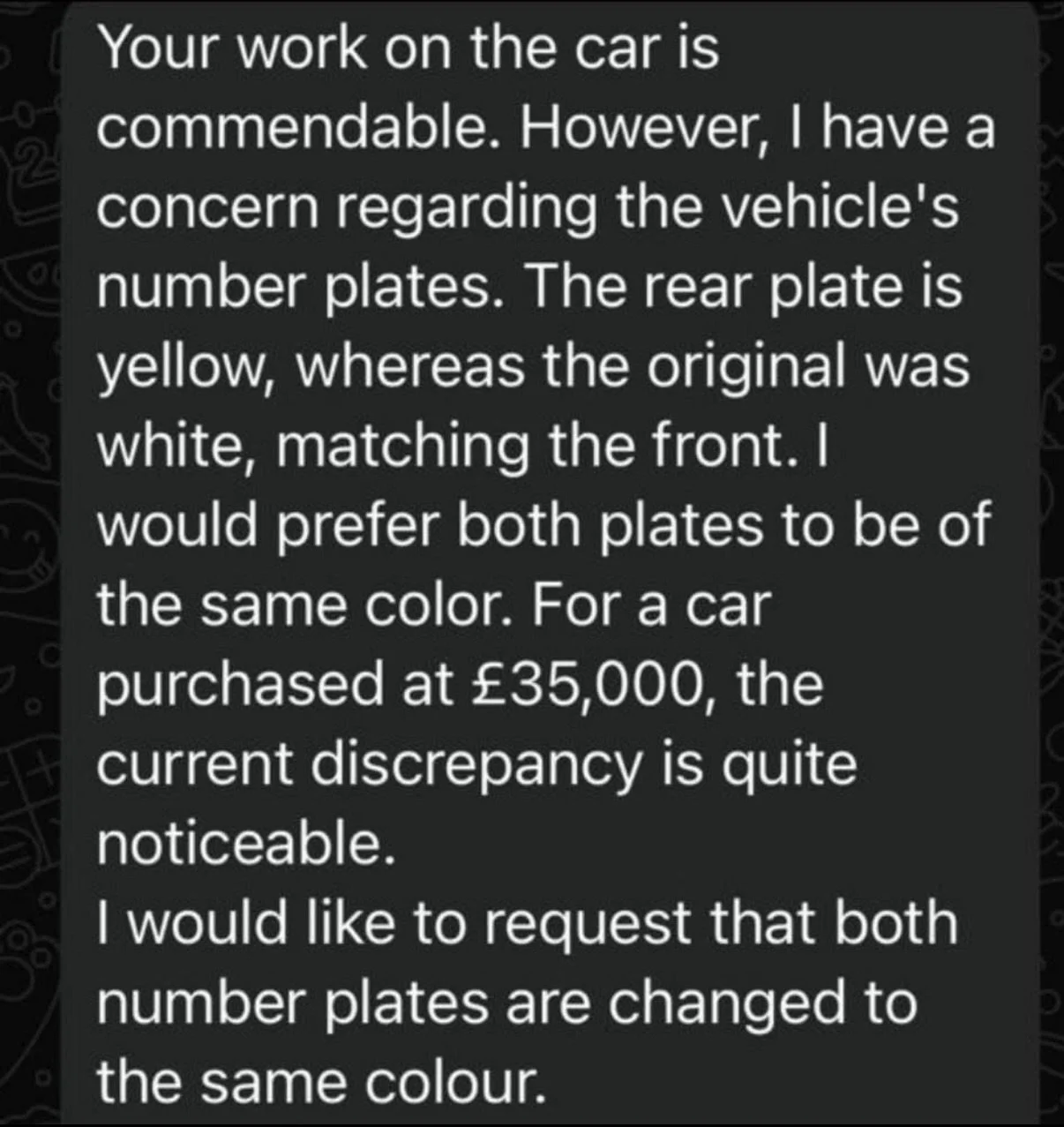 Swipe for a laugh. As a company we have very few complaints but when we do get them they can be absolute whoppers 🤣🤦🏼&zwj;♂️ 

Everyone seen the funny side 5 minutes later 😝 

Another happy customer back on the road after a non -fault accident!