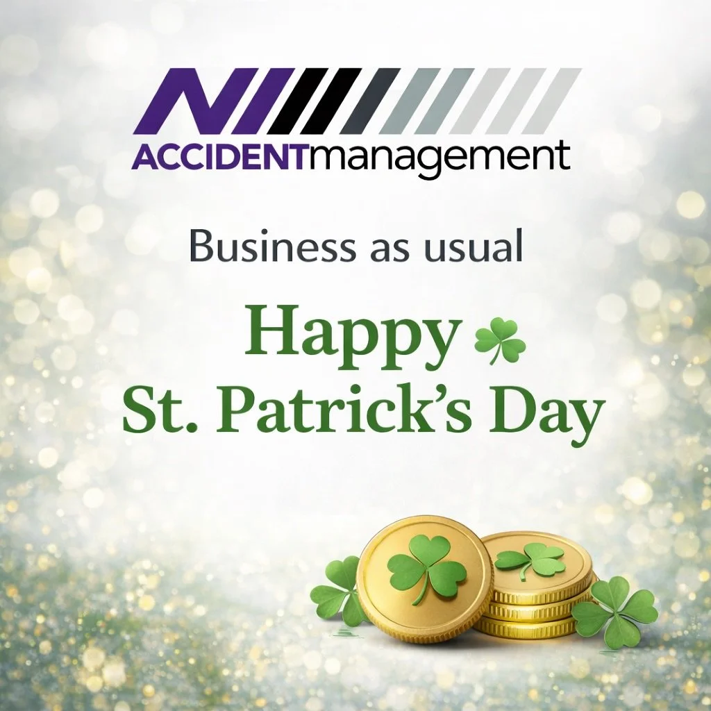 Happy St. Patrick&rsquo;s Day ☘️
Enjoy the day from all at NI Accident Management !