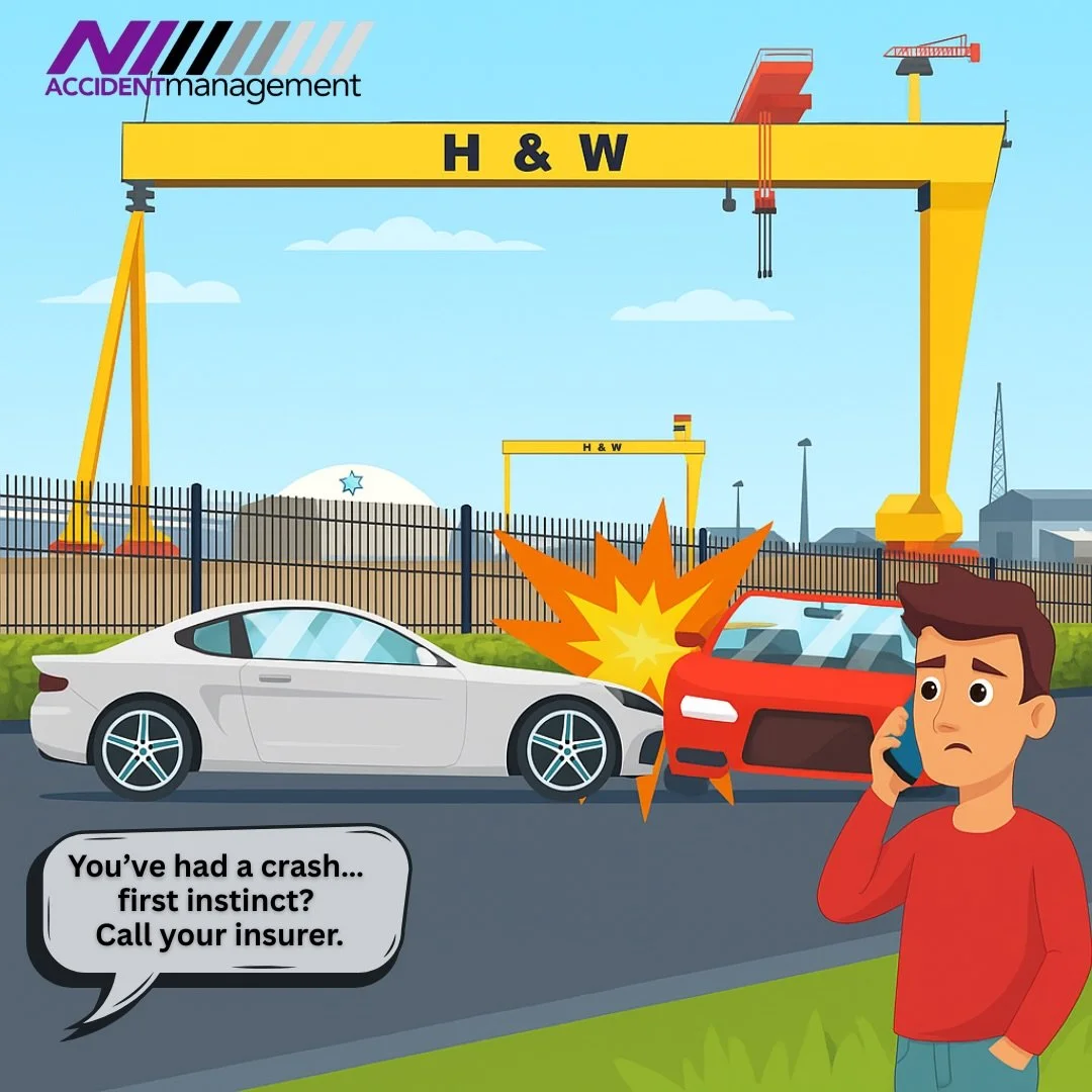 💥 HAD A CRASH? This is the FIRST thing you should do! 💥
Accidents happen in seconds &mdash; but what you do after matters most.

📲 Call NI Accident Management &mdash; we&rsquo;ve got you covered:
🚨 Free recovery from the scene
🚗 Courtesy car to 