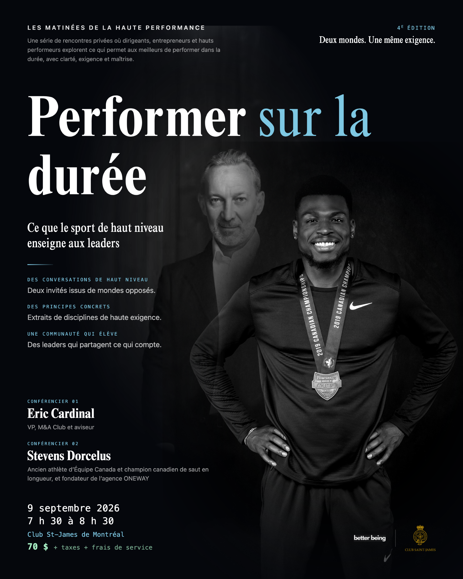 Les matinées de haute performance | Mercredi 9 septembre