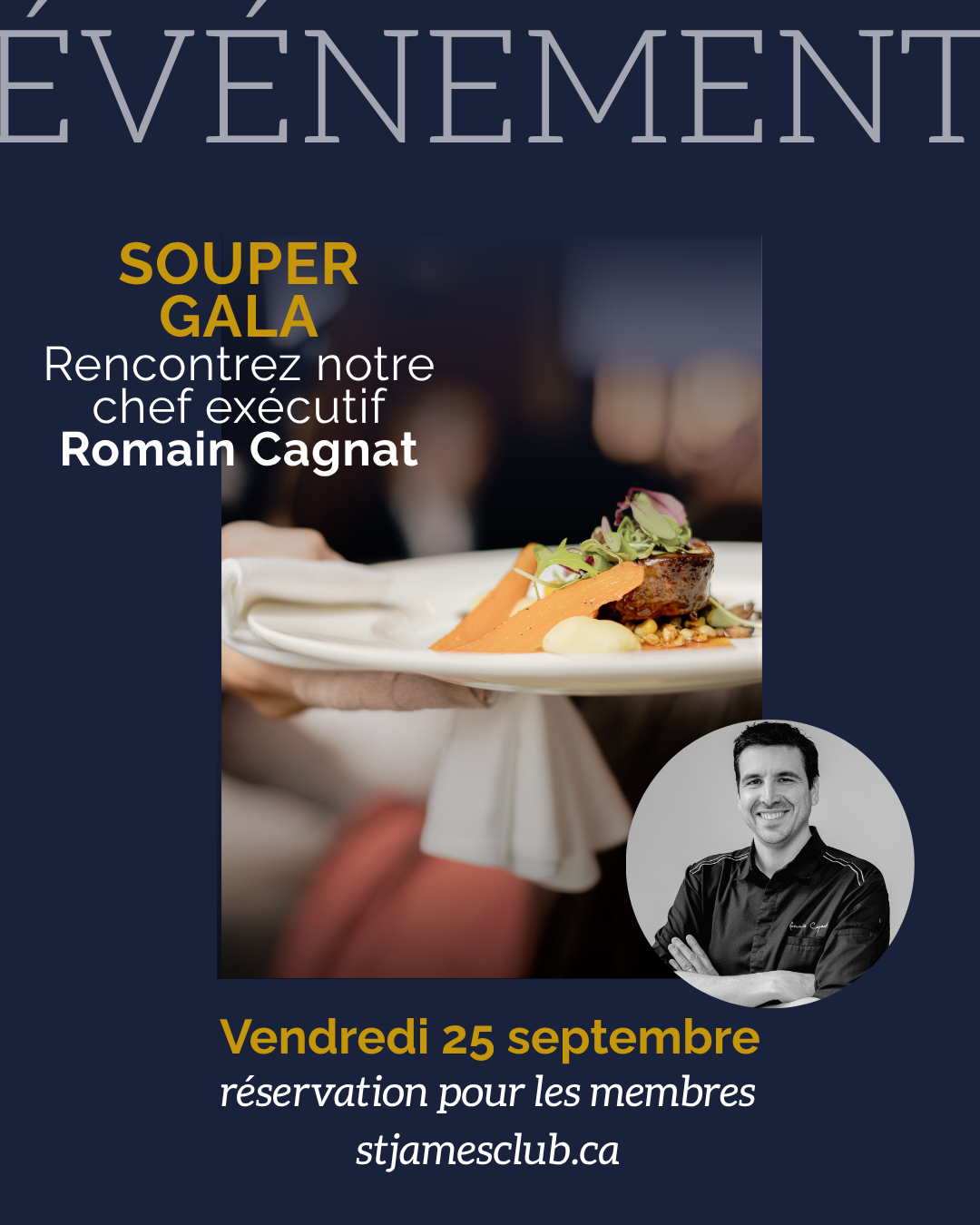 Souper Gala du Chef | Vendredi 25 septembre