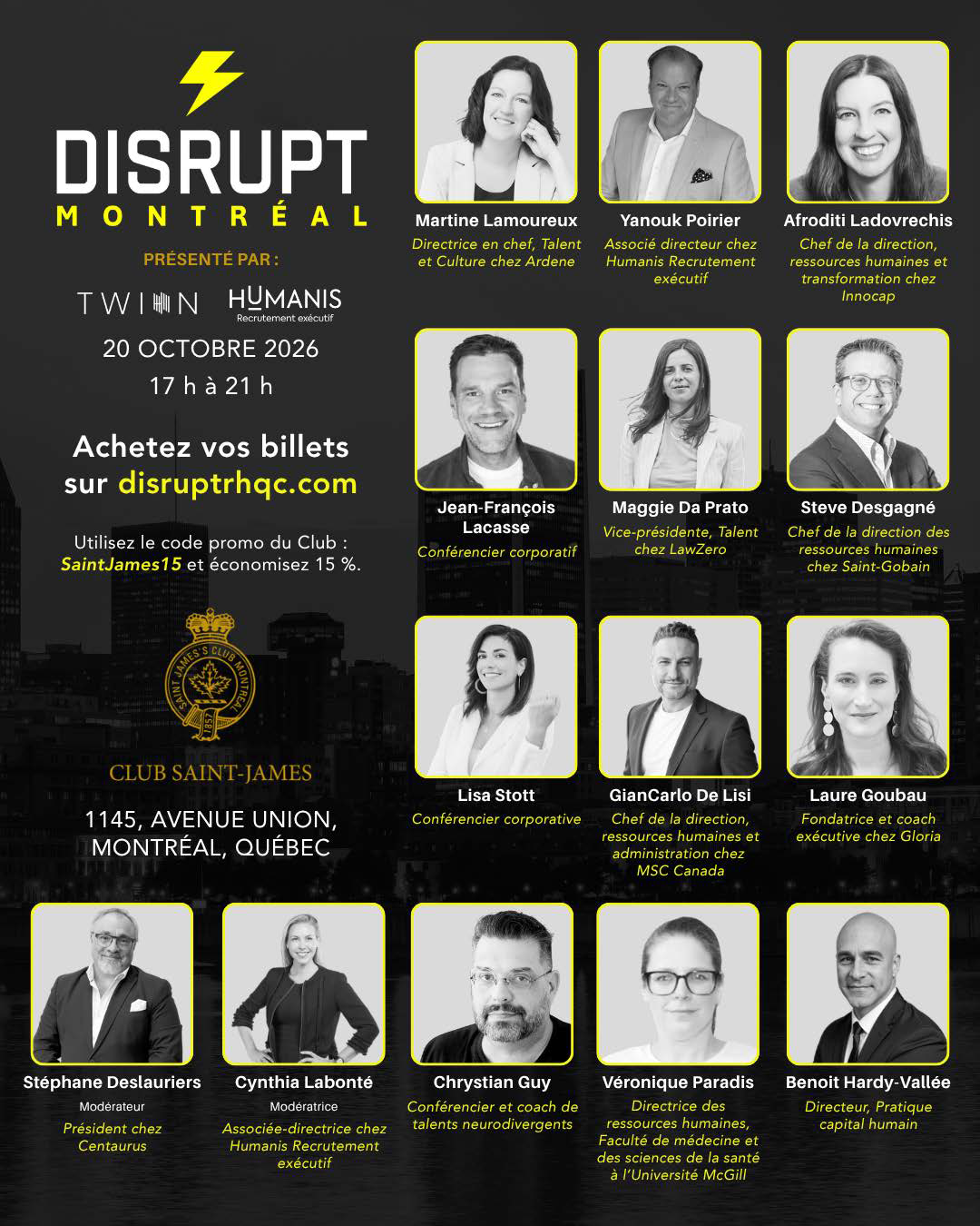 DisruptRH Montréal |&nbsp;Mardi 20 octobre 2026