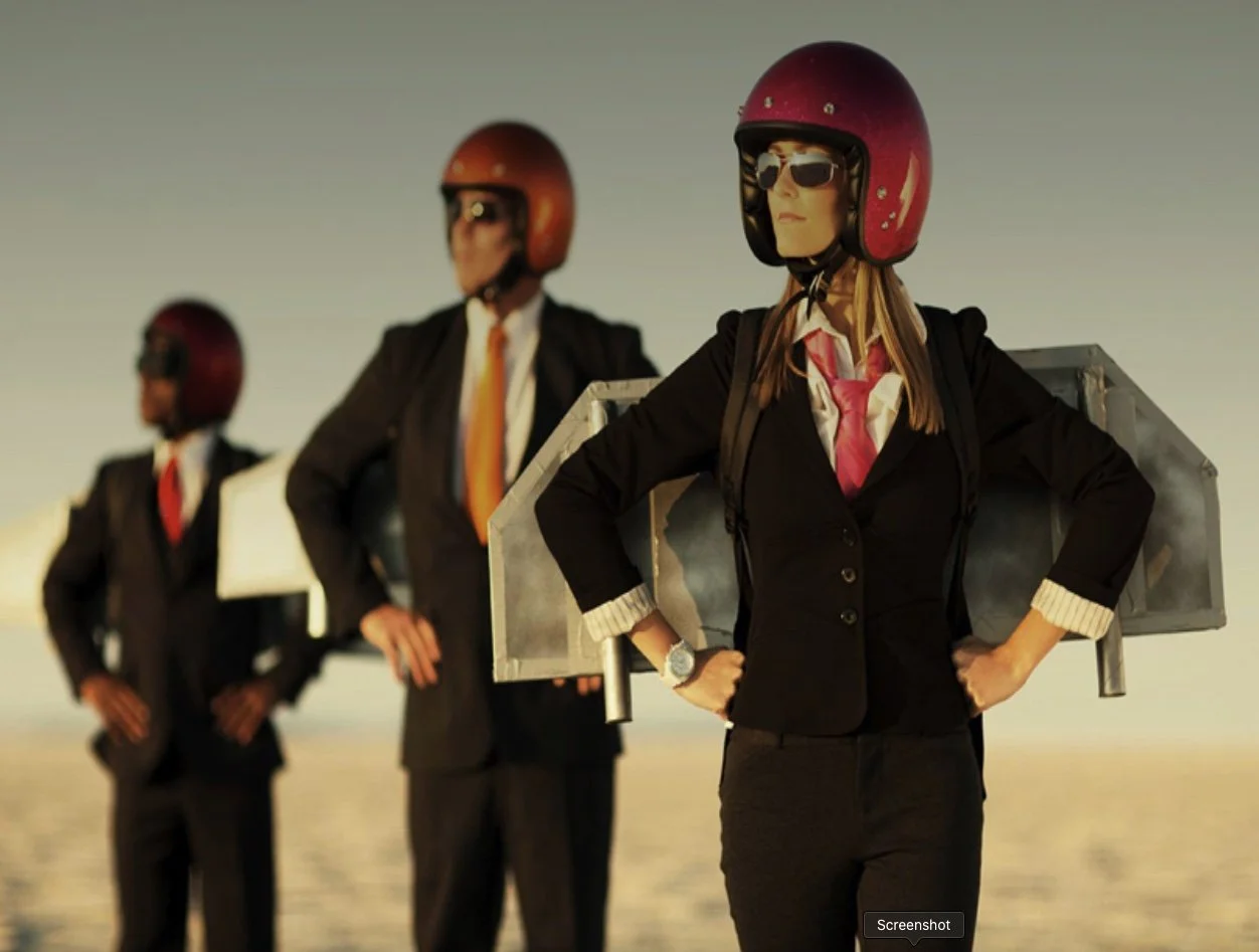 Three energy and CRE brokers  in business suits,  ready to join a team and launch an MB Energy realty broker and real estate career 