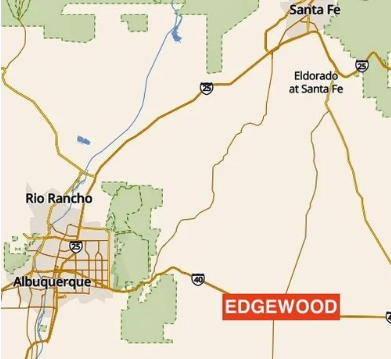 Edgewood NM map