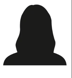 Silhouette of a person's head and shoulders
