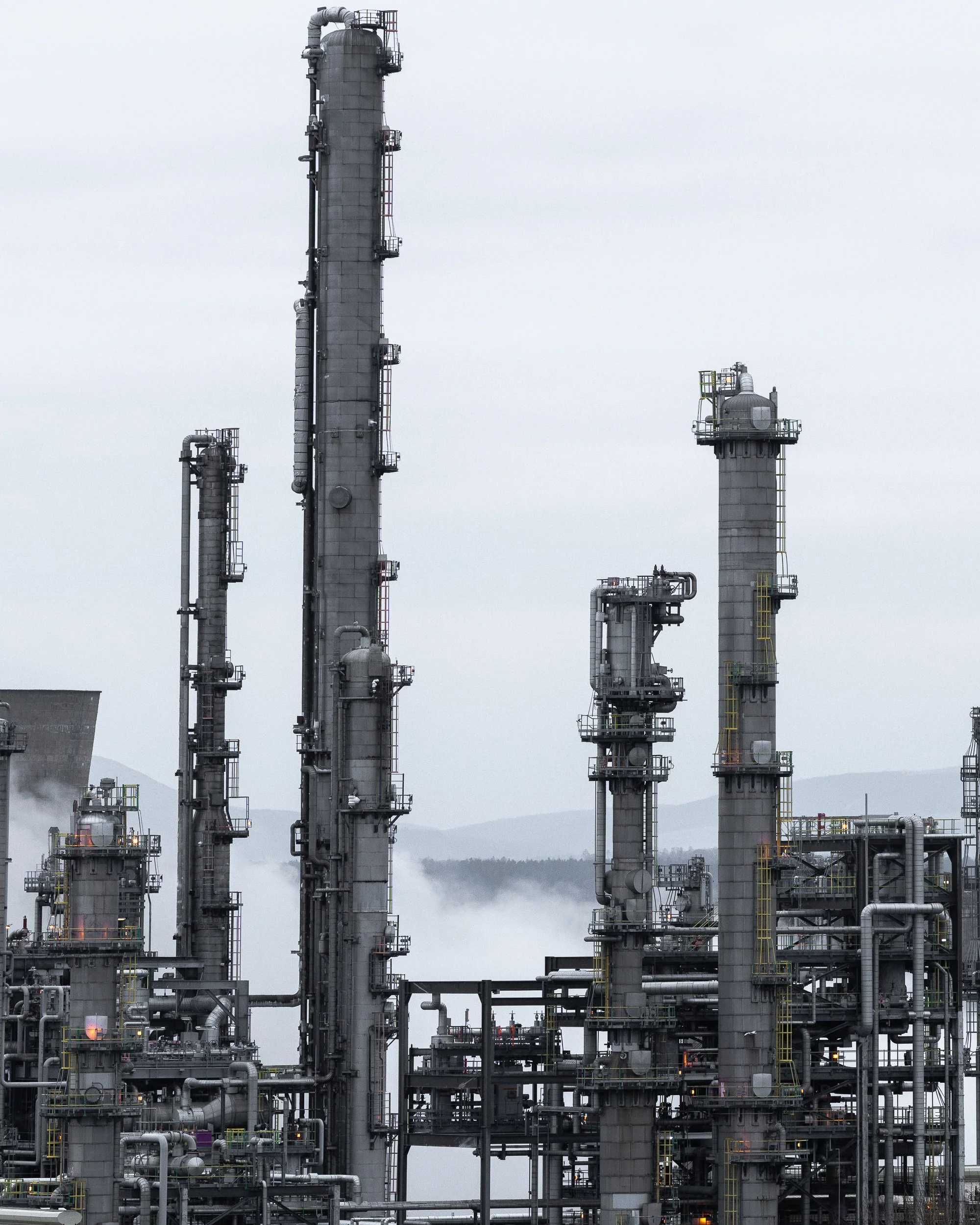 Grangemouth oil refinery photography