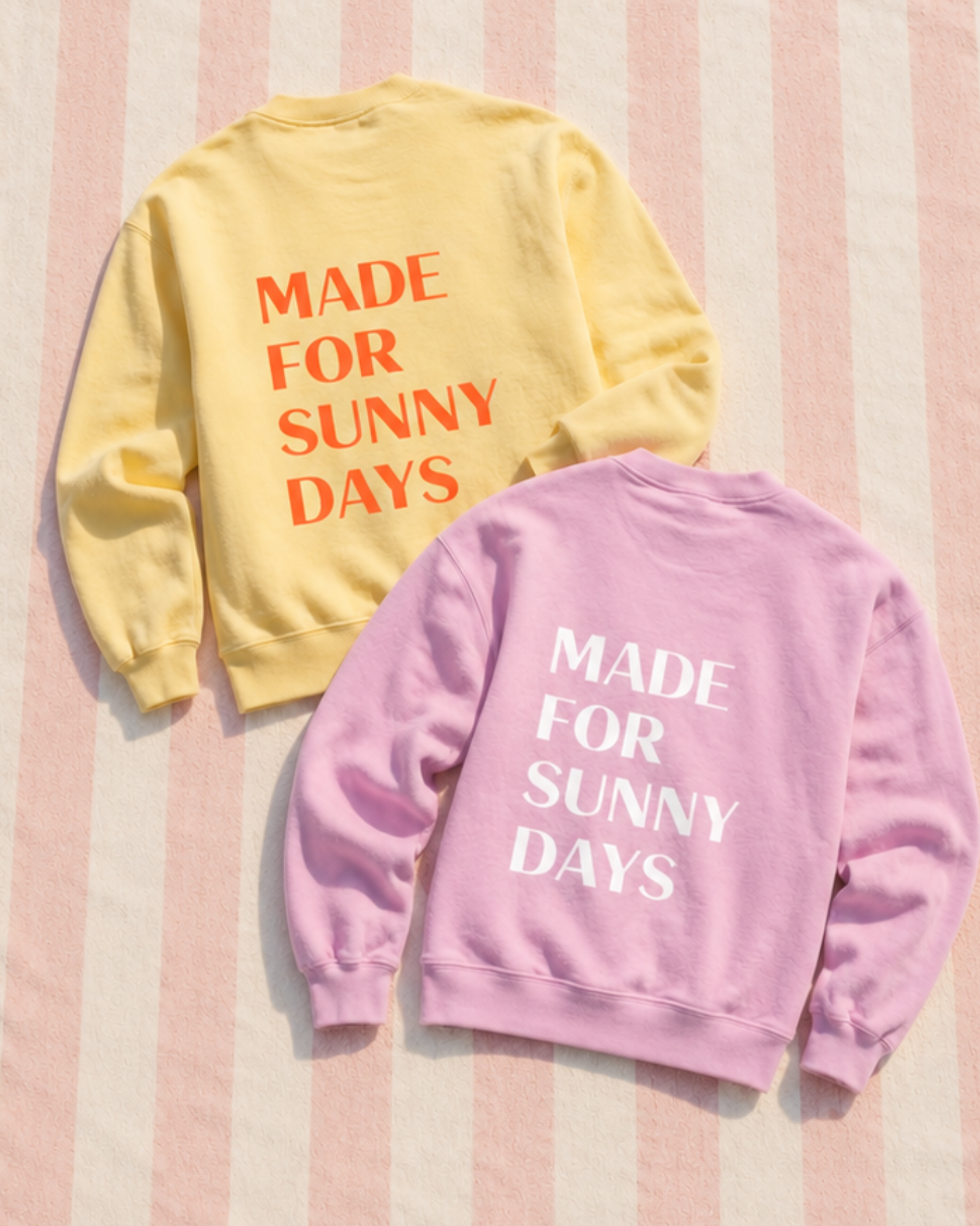 Made For Sunny Days Crewneck with Embroidery Icon