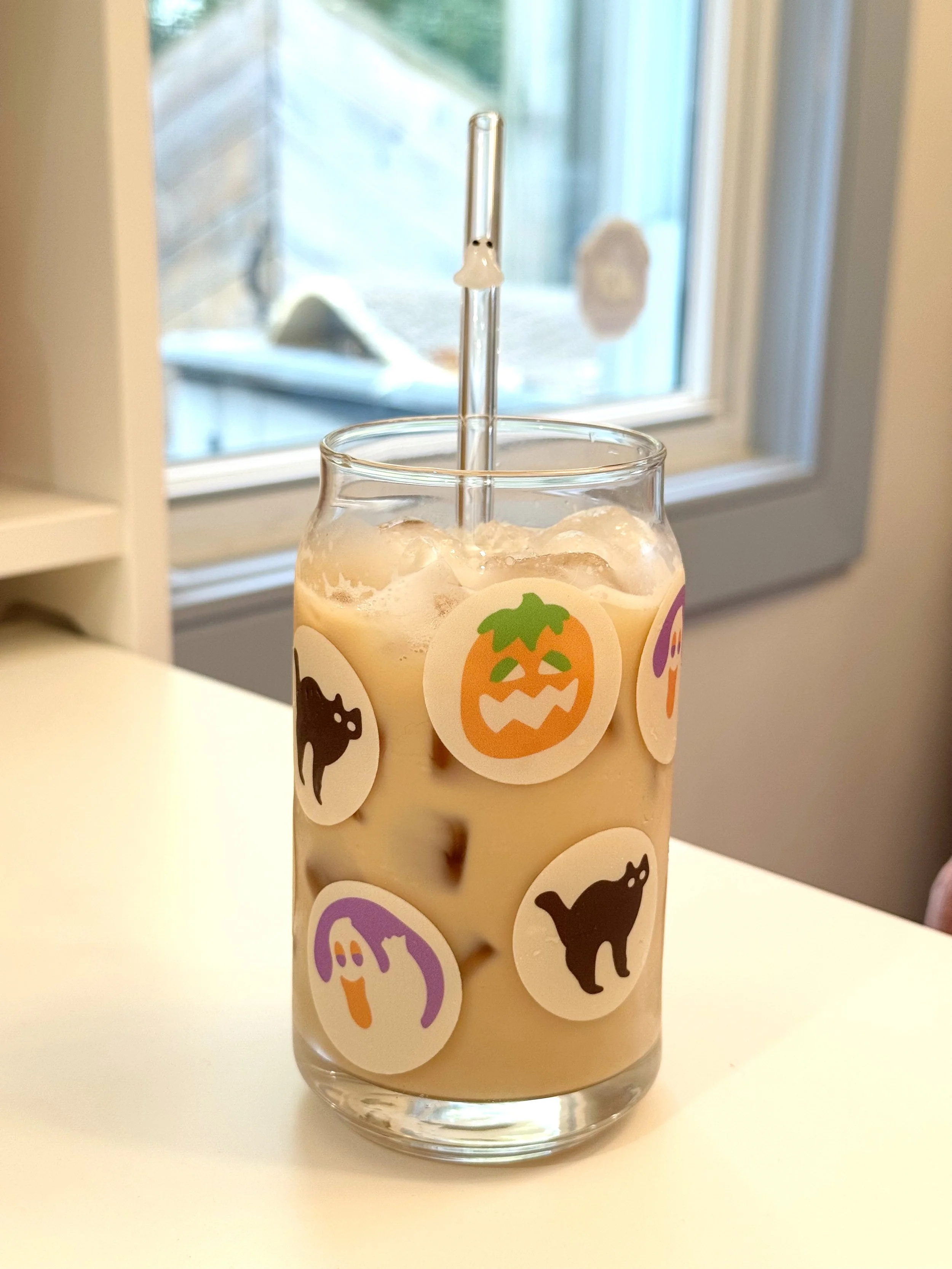 Halloween Cookie Glass