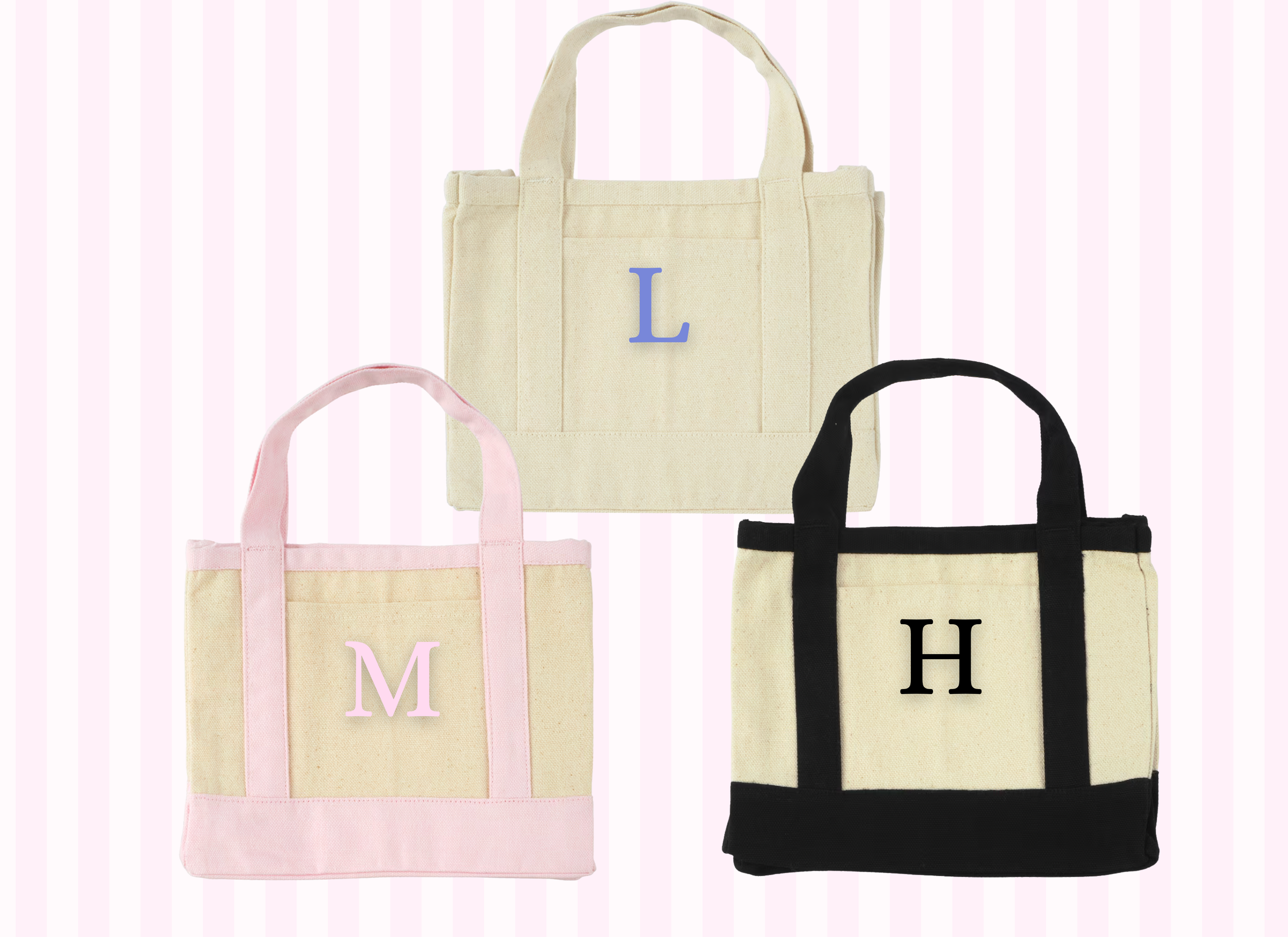 Mini Initial Tote Bag