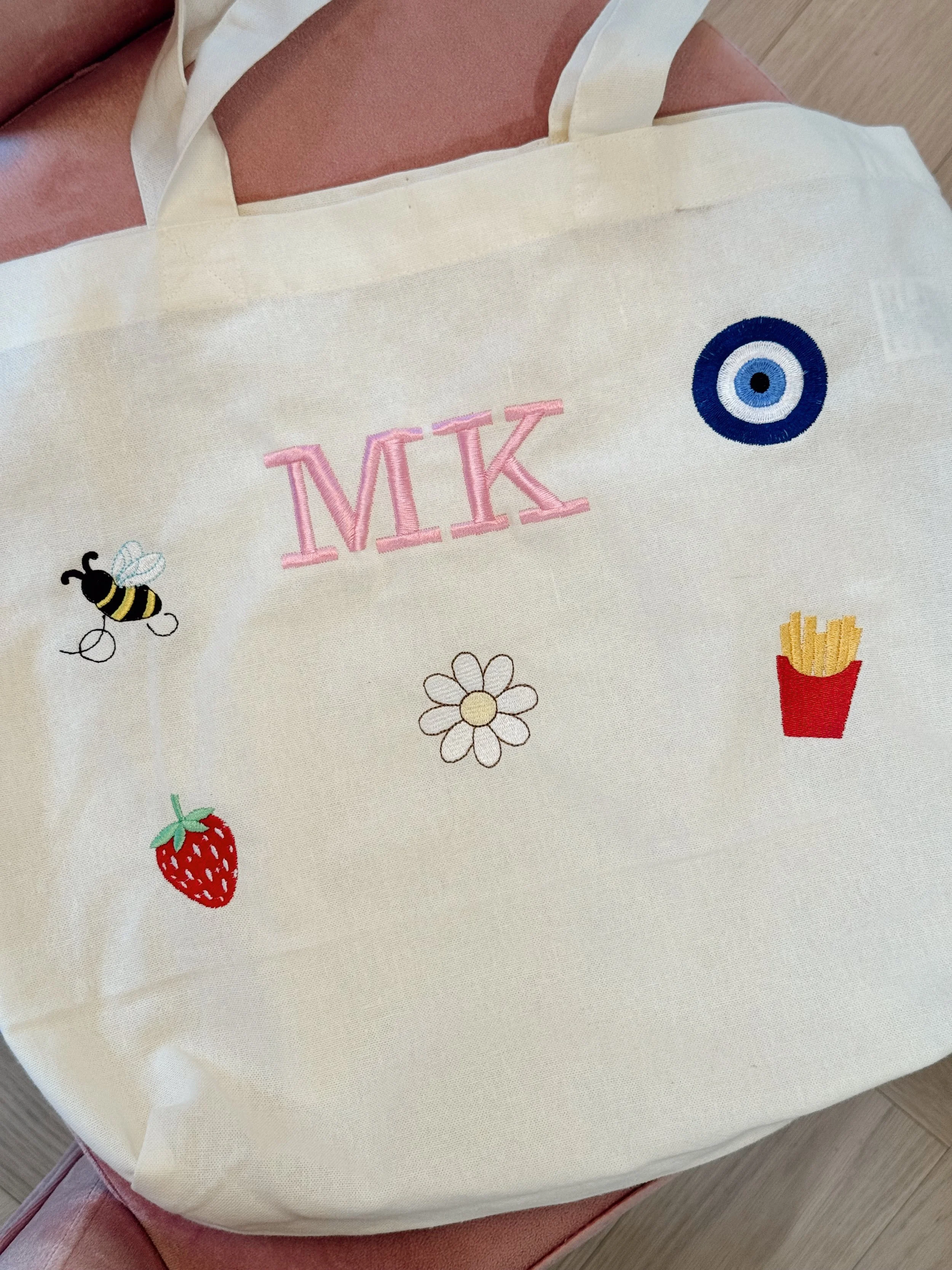 Icon Initial Tote Bag