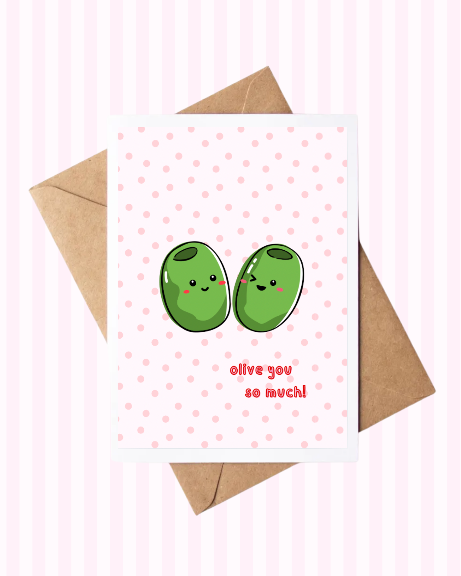 Olive You Card