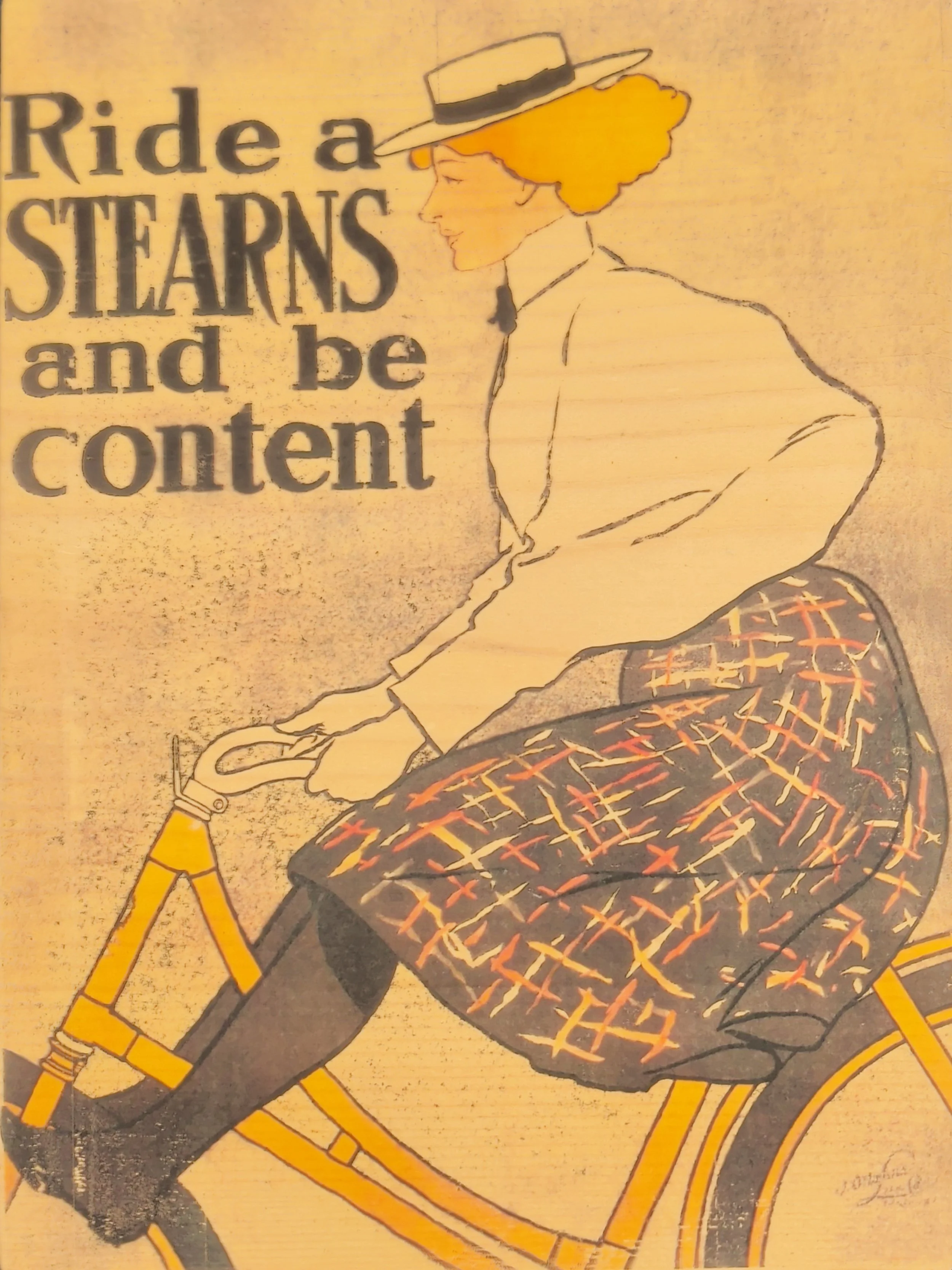 RIDE A STEARNS AND BE CONTENT
