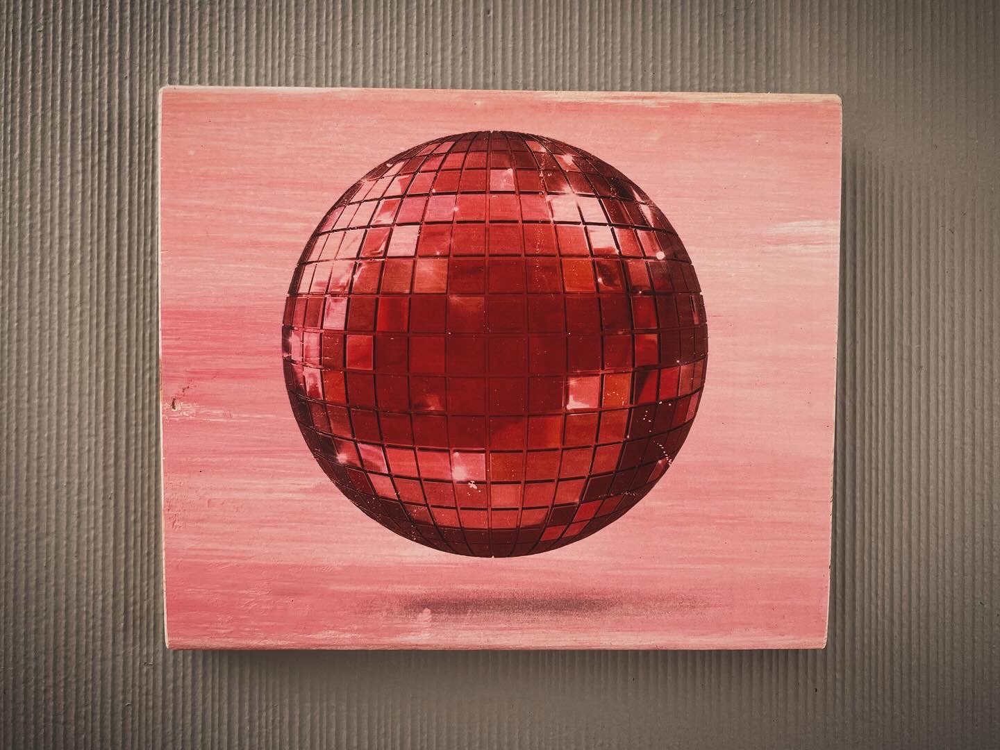 Disco Ball pink on pink