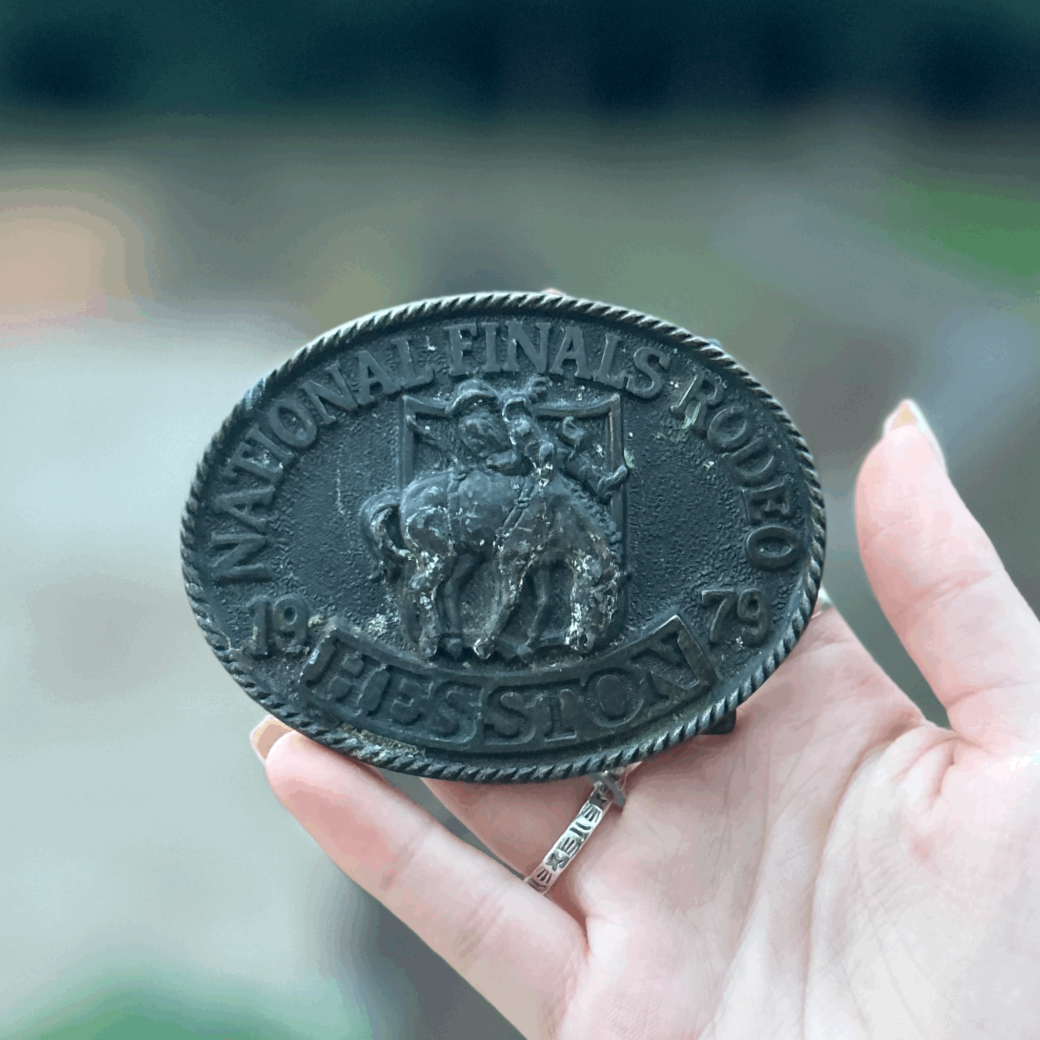 National Finals Rodeo 1979 Collectors Buckle
