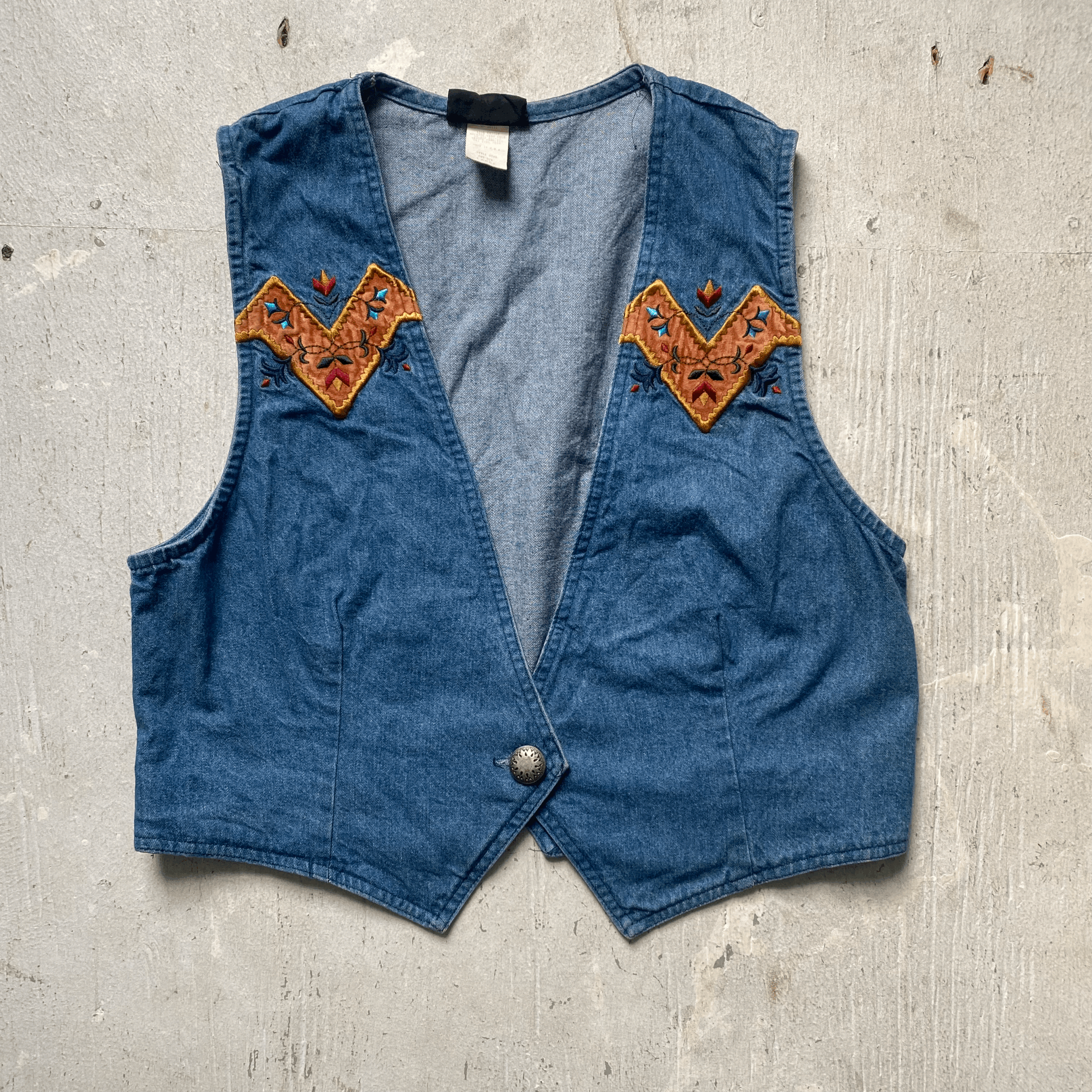 Roughrider Denim Vest - Large