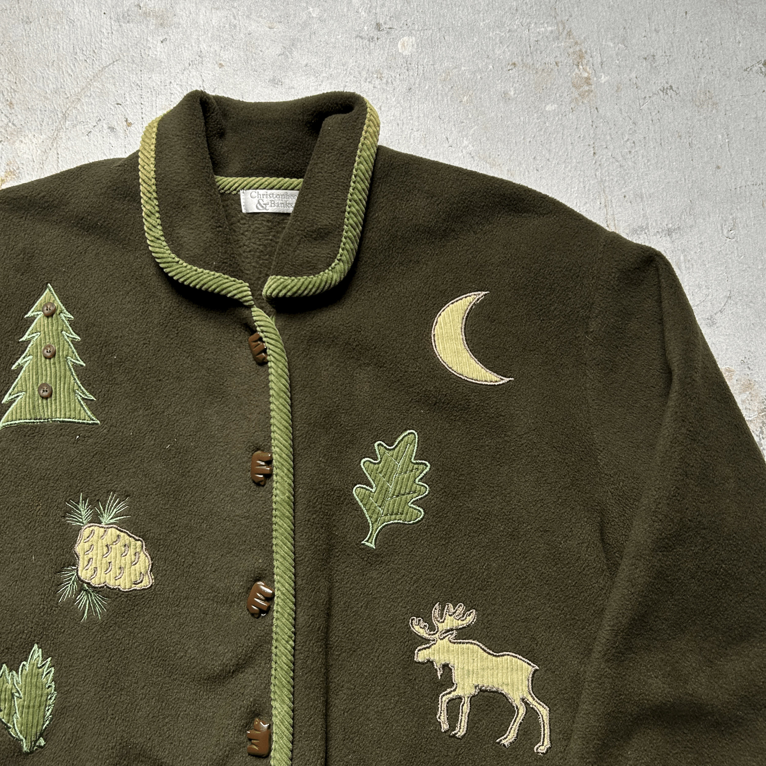 Forest Green Outdoorsy Fleece - Small