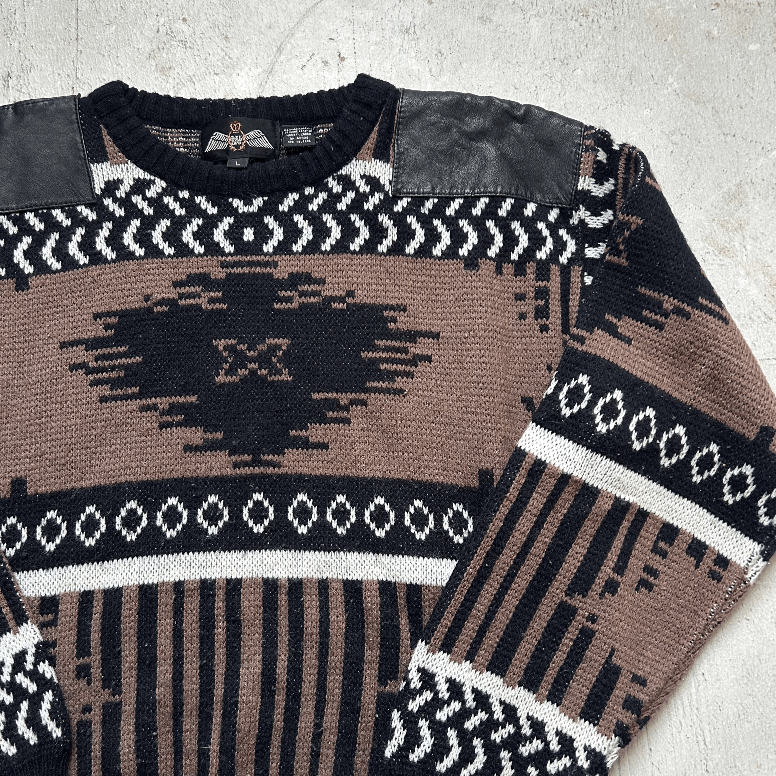 Cozy Cowboy Winter Night Sweater - Large