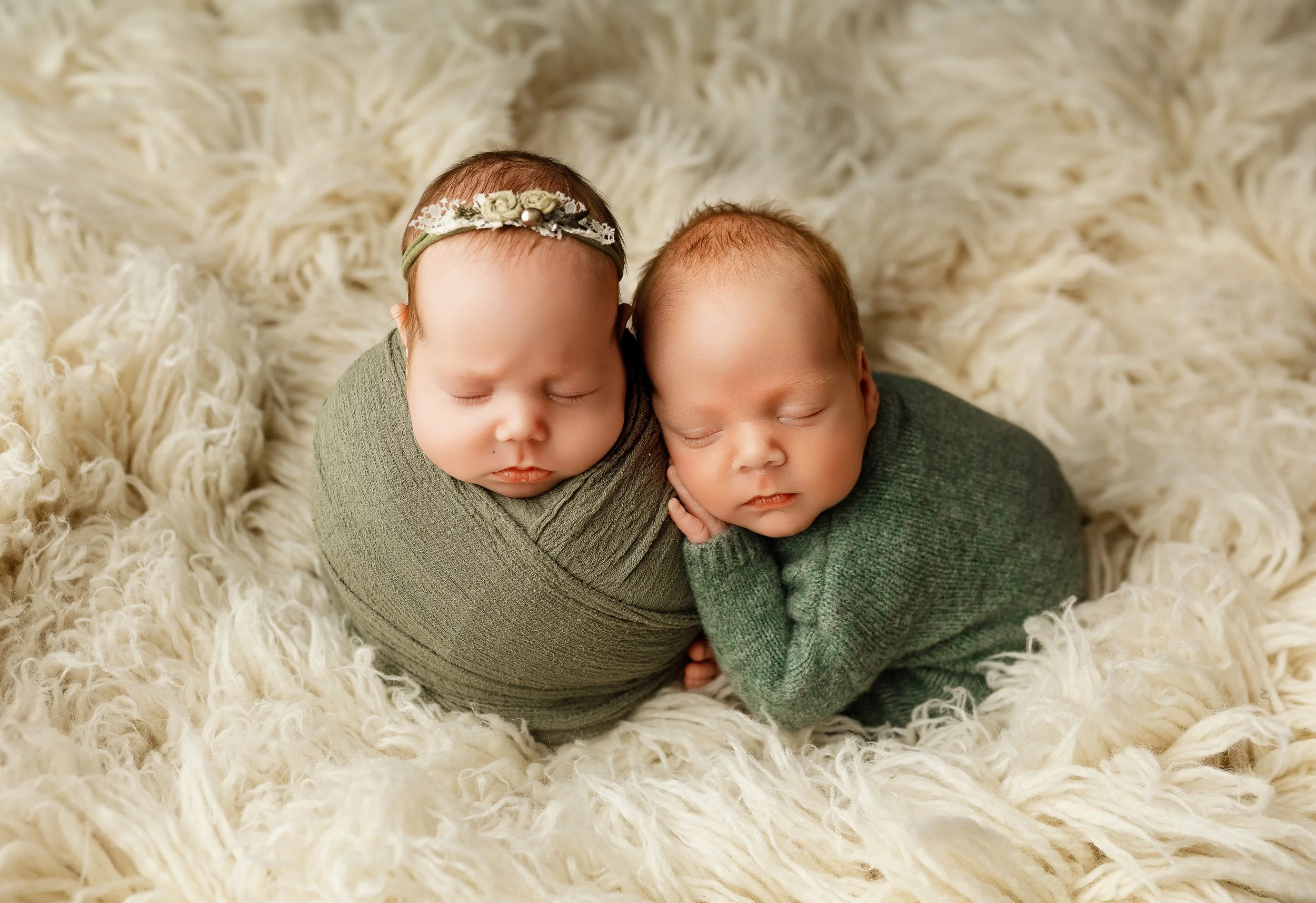 Lake Charles newborn photographer — sleepy newborn studio portrait