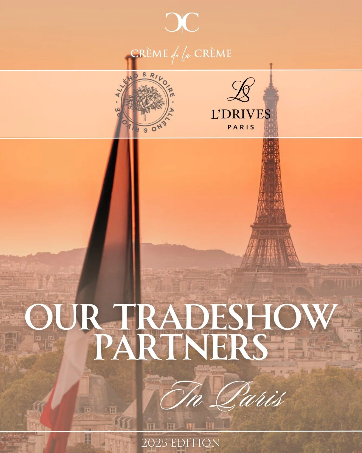 Our Cr&egrave;me de la Cr&egrave;me Tradeshow Partners ✨

🚘 @ldrives_paris: French hospitality at its best. Discreet and elegant chauffeurs, refined vehicle comfort, every ride is designed to turn travel into a memorable experience.

🍫 @allenorivoi