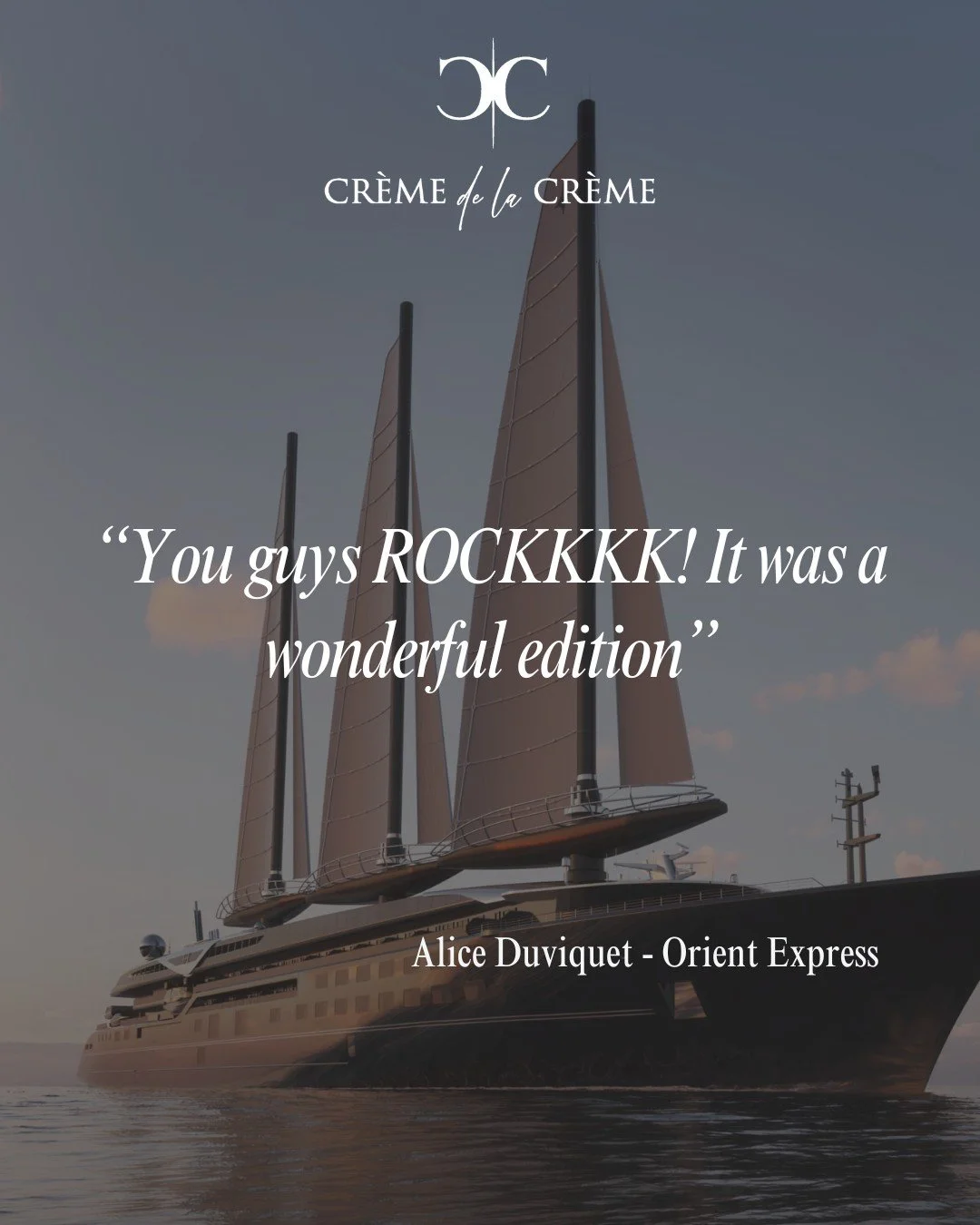 We are absolutely thrilled to share the incredible feedback from this year's edition of Cr&egrave;me de la Cr&egrave;me. Thank you, Alice Duviquet, and everyone who joined us! 

What was your favorite part of the salon? Let us know
below! 👇

hashtag