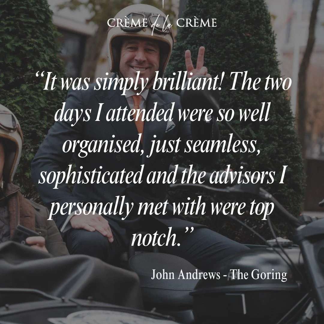 ✨ Thank you for this wonderful feedback.

Designing seamless, refined experiences and bringing together outstanding advisors is at the heart of what we do.

We are proud to curate moments where excellence, fluidity and meaningful connections come tog