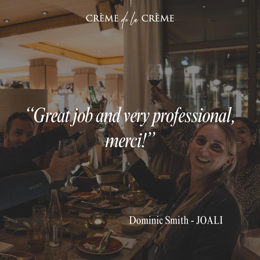 ✨ &ldquo;Great job and very professional, merci!&rdquo;

Thank you Dominic for this kind feedback, following your participation representing @joalimaldives &amp; @joalibeing at the first edition of Cr&egrave;me de la Cr&egrave;me.

Delivering a seaml