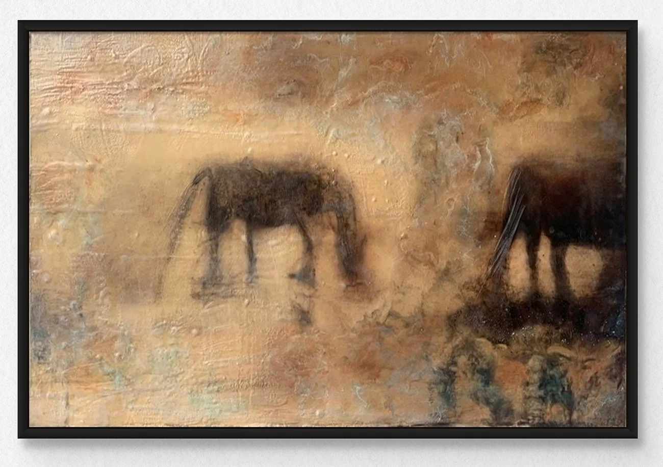Lost Ponies 36"x24" with gold leave £799