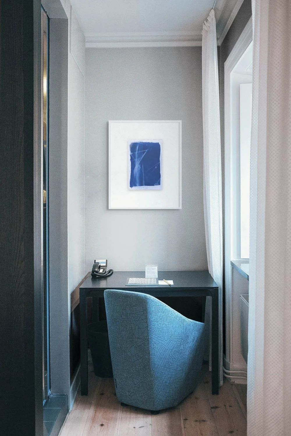 Elemental 5 Insitu
Environmental cyanotype, 2026
Unique Cyanotype Original
A4/8 × 11"
Saddleworth Moor
Available - Enquire for pricing