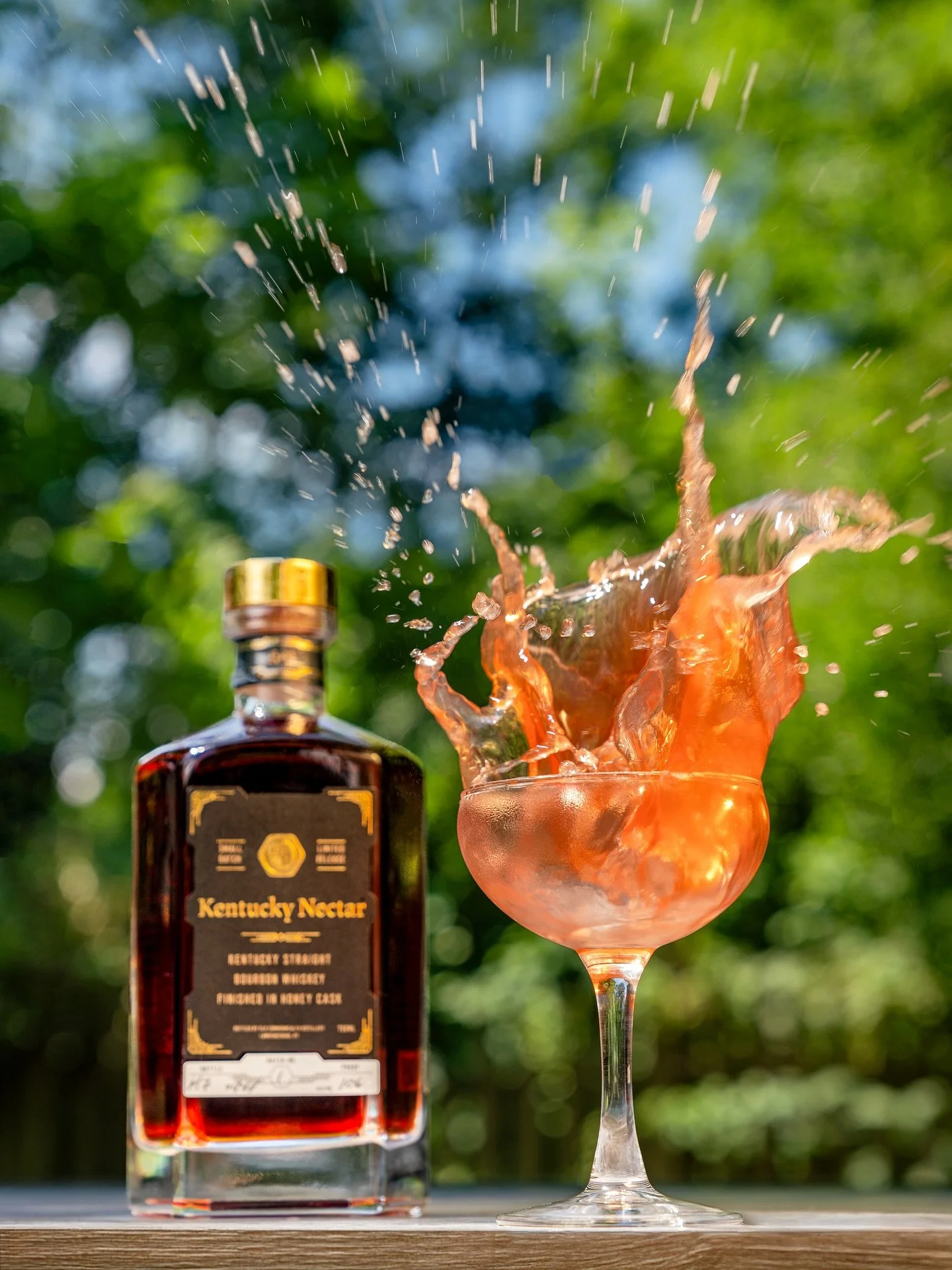 New work for @oldcommonwealthdistillery. Big flavor, bigger splash. 🥃💥