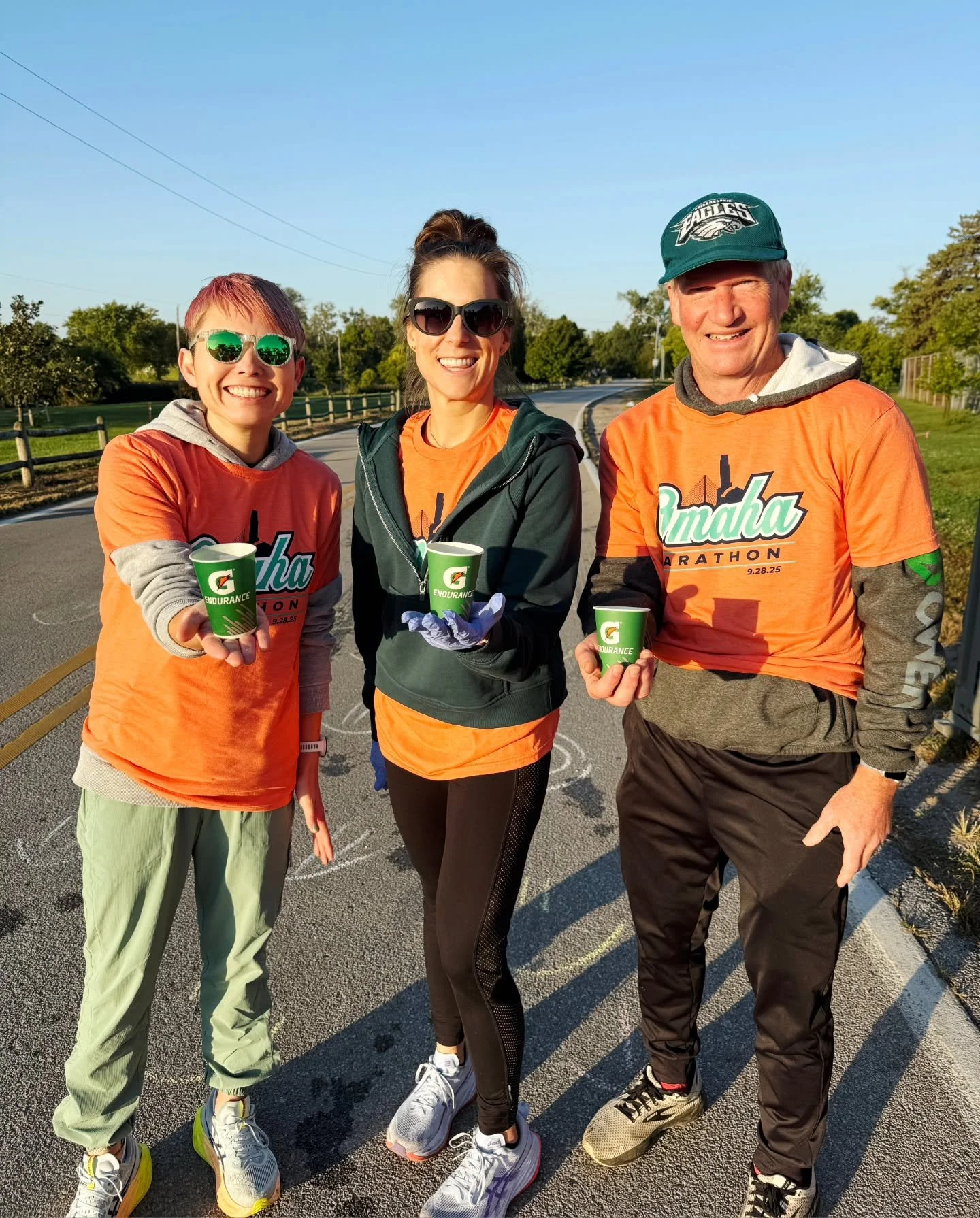 Peak West Group Run crew showed up BIG at the Omaha Marathon this morning 🙌 Huge thanks to Nat, Melanie, and Kevin for volunteering and bringing the energy &mdash; and congrats to every runner who toed the line, chased a PR, or finished strong. You 
