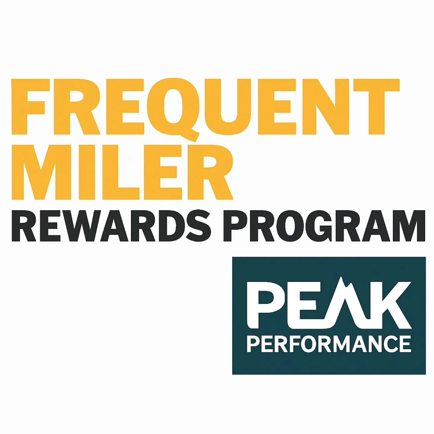 🏃&zwj;♀️ The Frequent Miler &mdash; Earn Rewards for Every Step! 🏃&zwj;♂️

Every mile starts at Peak &mdash; and now, every dollar gives back.
And TODAY ONLY (Thursday, Nov. 20): EARN DOUBLE POINTS!
That&rsquo;s 2 points for every $1 you spend at a