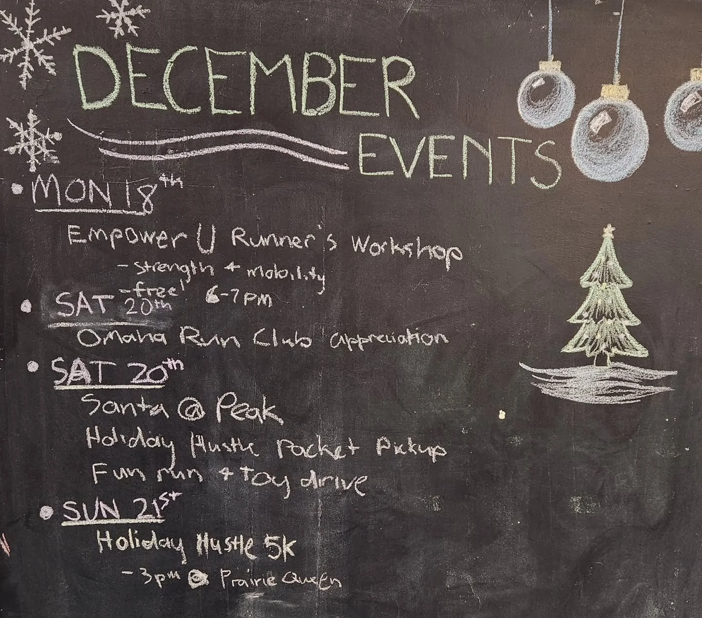 PEAK SATURDAY HQ 🎄🏃&zwj;♀️ | Saturday, Dec 20

If you&rsquo;re wondering what to do this weekend&hellip; just come hang at Peak Performance. We&rsquo;ve got a full day of community + holiday vibes across the metro:

✅ Saturday West Group Run &mdash