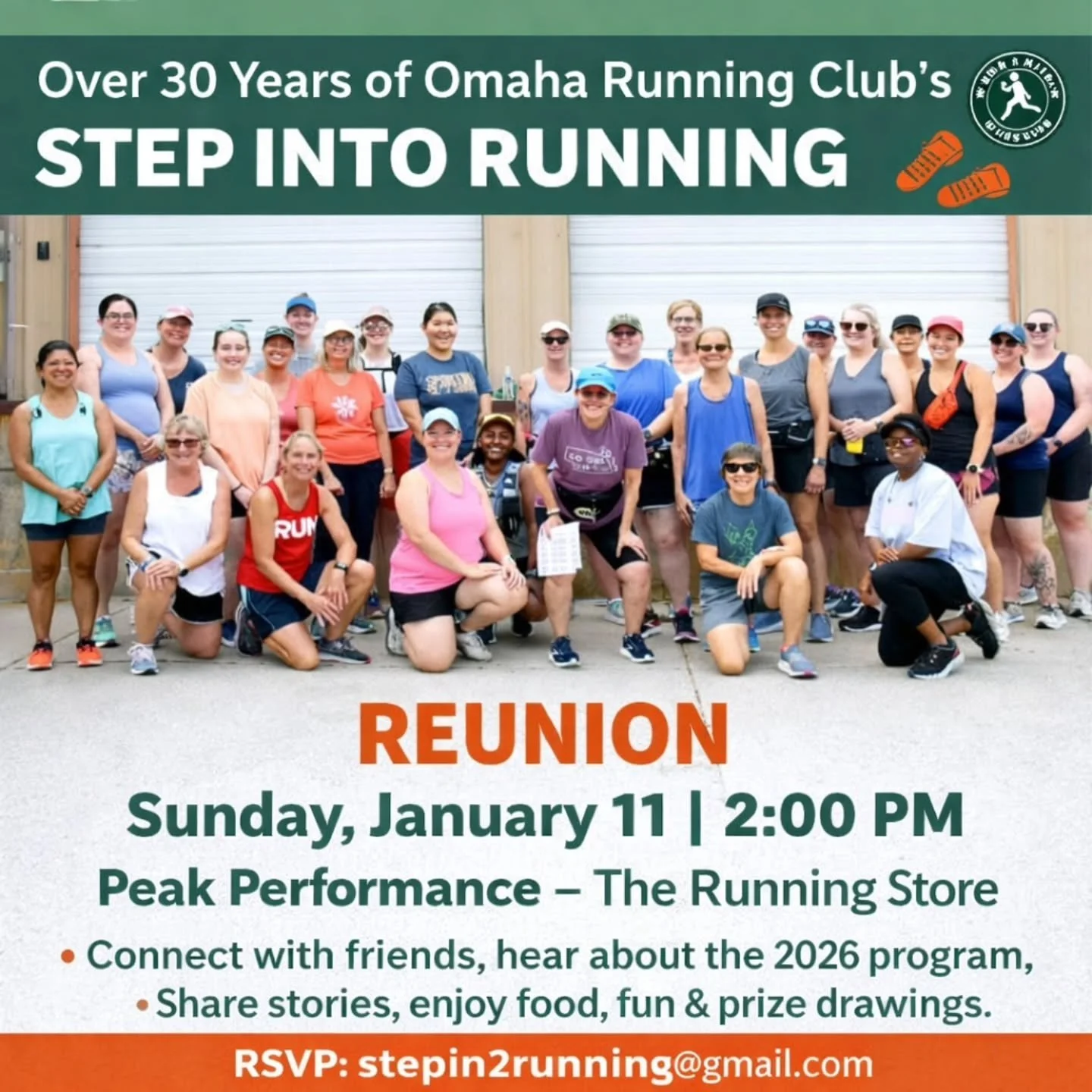 Can you believe it? 🏃&zwj;♂️🏃&zwj;♀️
The Omaha Running Club&rsquo;s Step Into Running Program has been bringing runners together for over 30 years &mdash; and that&rsquo;s worth celebrating.

If you&rsquo;ve ever been part of a class (or you&rsquo;