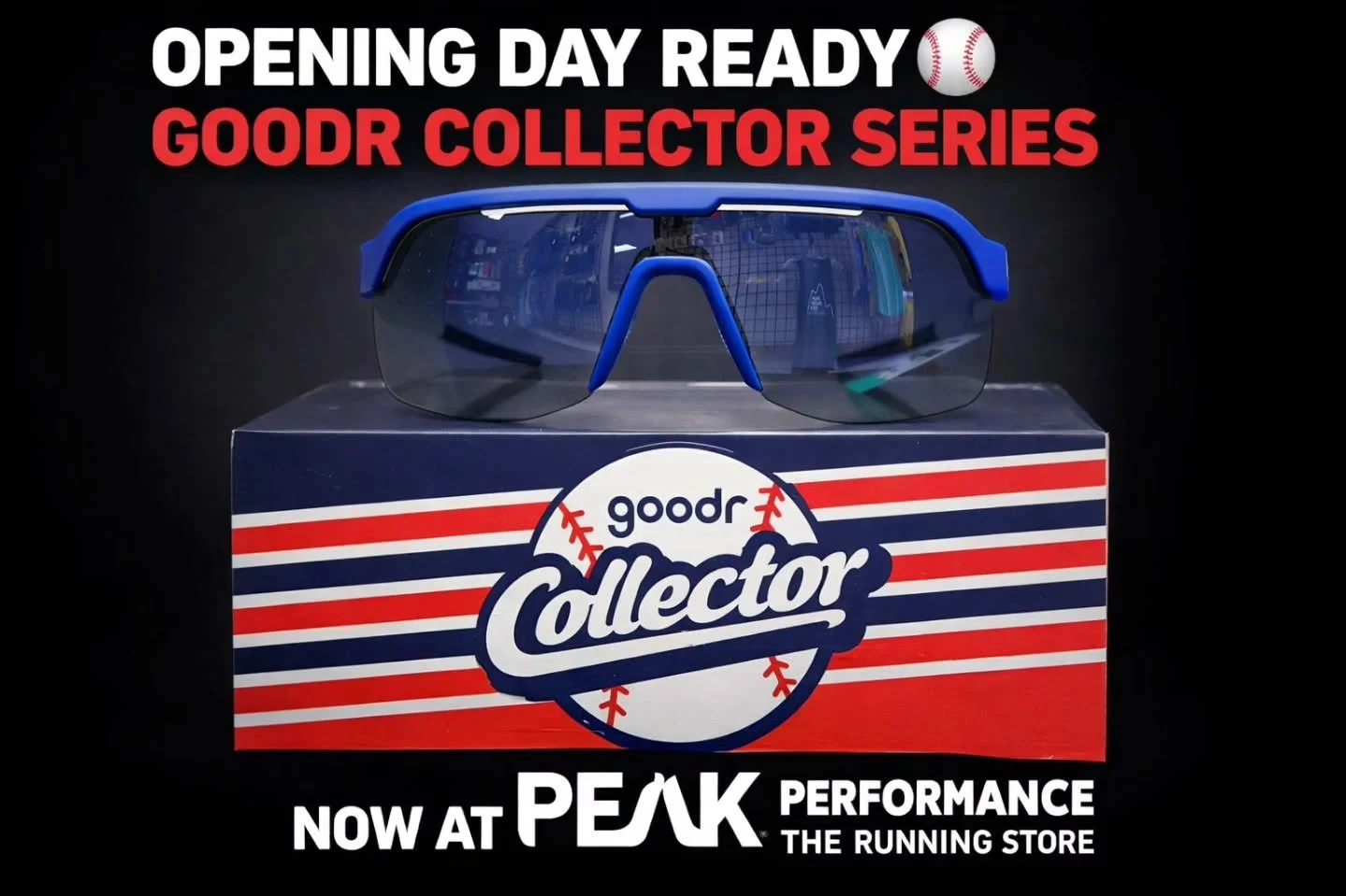 ⚾ Opening Day just got better.
The new Goodr Collector Series sunglasses have arrived at Peak Performance &ndash; The Running Store.

Built for runs, games, sunny sidewalks, and every inning in between: 
✔ No slip
✔ No bounce
✔ Polarized
✔ Fun enough