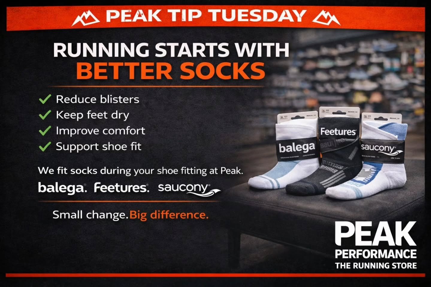 Most runners upgrade their shoes first.
Smart runners upgrade their socks too.

If you&rsquo;re still running in cotton socks, you&rsquo;re likely dealing with extra moisture, friction, and hot spots.

Technical socks like Balega, Feetures, and Sauco