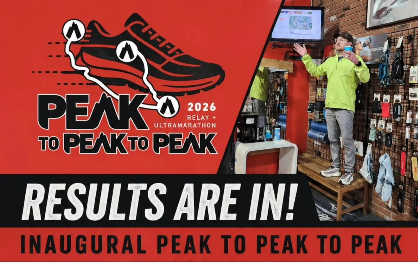 🏁 Inaugural Peak to Peak to Peak Results Are In!

History was made on April 18 as runners completed the first-ever 28-mile trek connecting all three Peak Performance locations. These athletes now hold the distinction of being the first champions eve