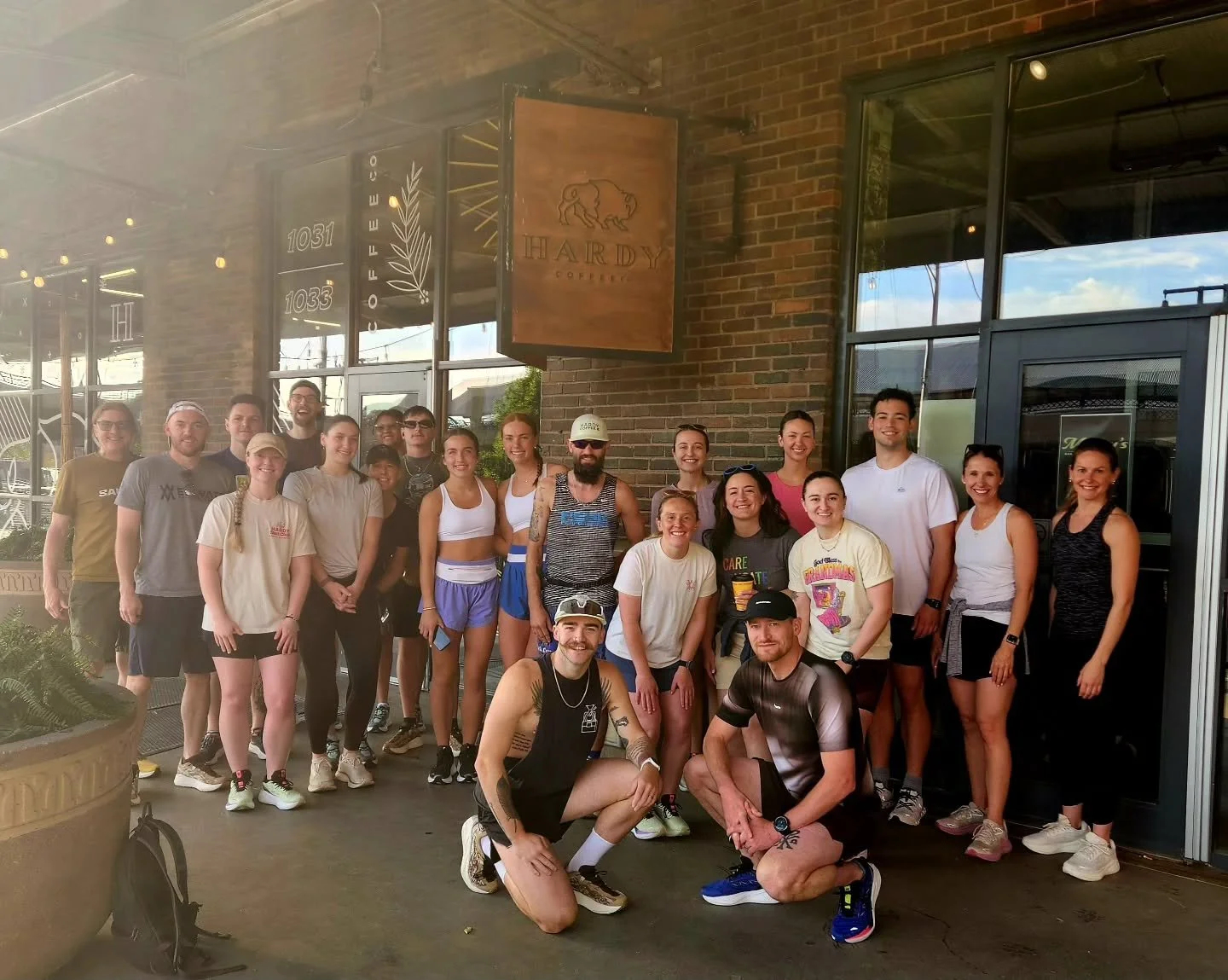 What a morning. ☀️👟☕

Beautiful weather, downtown miles, great coffee, and an even better crew &mdash; thank you to everyone who came out for this morning&rsquo;s Hardy Run Club event!

We loved seeing runners and walkers test out Salomon shoes, enj