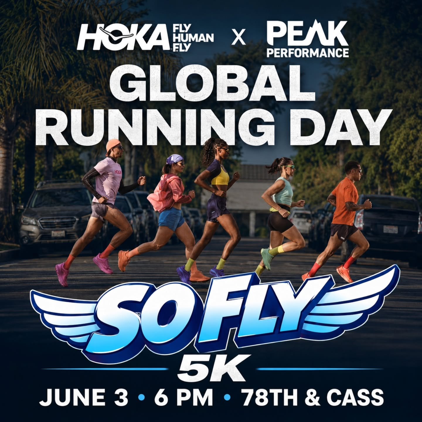 Run Happy Hour is kicking off on Wednesday this year &mdash; and we&rsquo;re starting SO FLY. 🪽👟

We&rsquo;re so excited to launch our summer Run Happy Hour season this Wednesday, June 3 with HOKA for Global Running Day!

Join us at Peak Performanc