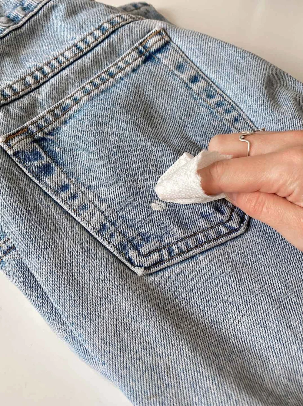 How to Fix Mistakes on Painted Denim