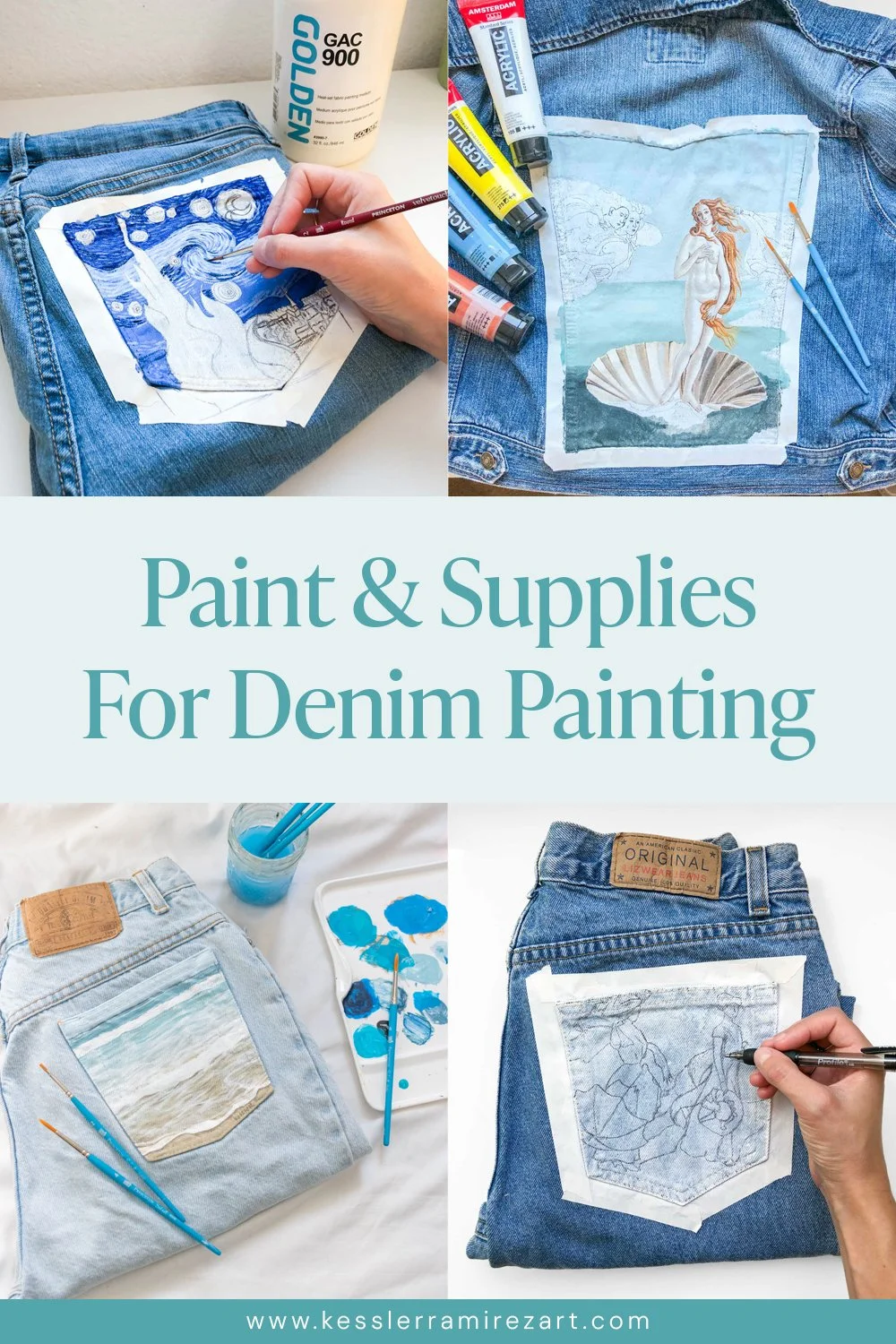 Acrylic Paint Pocket Painting Jeans Acrylic Fabric Paint For How