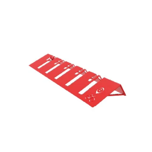 Red multi-tool with various fold-out tools
