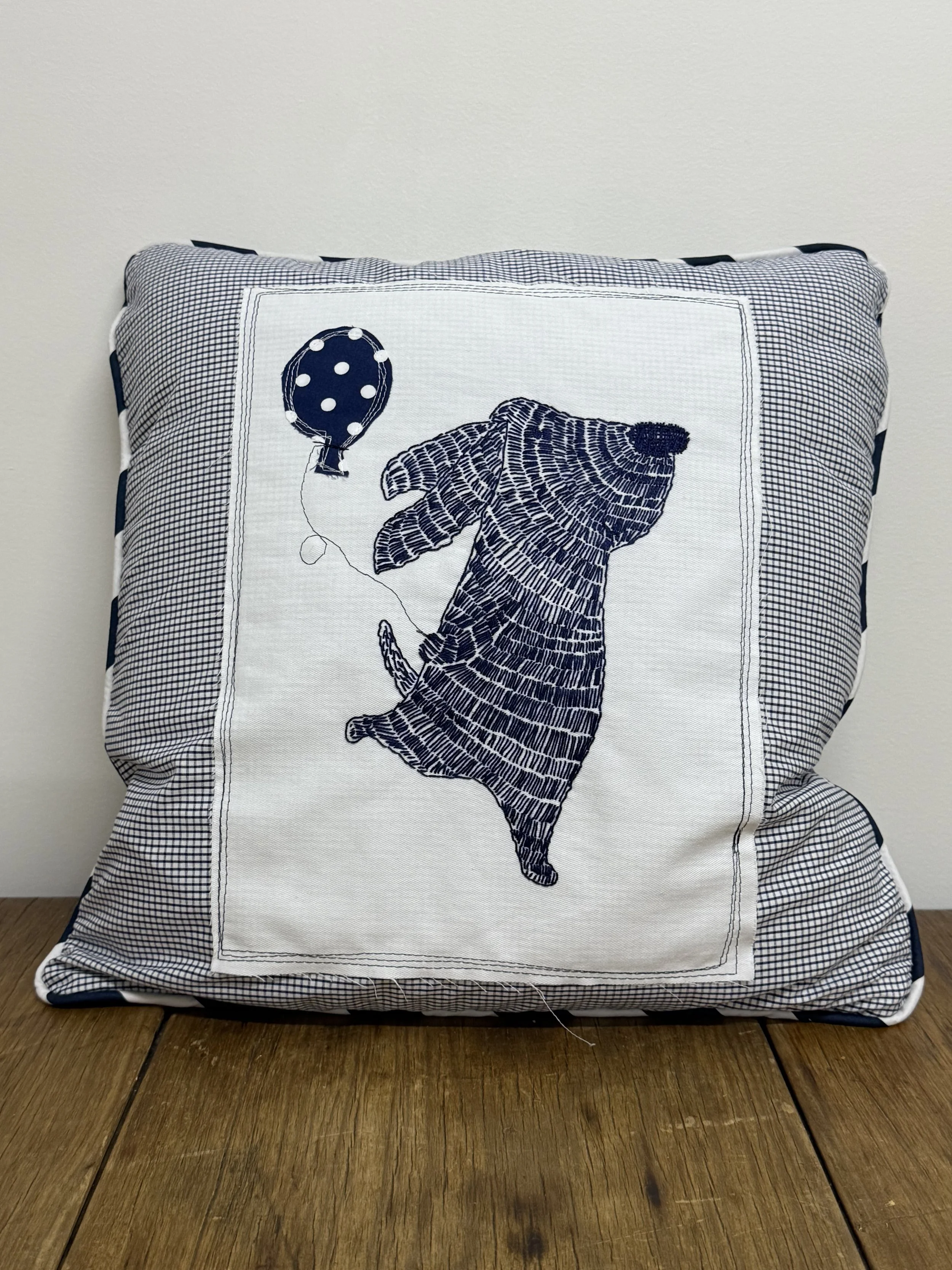 Cushions - hand embroidered & block printed farbrics