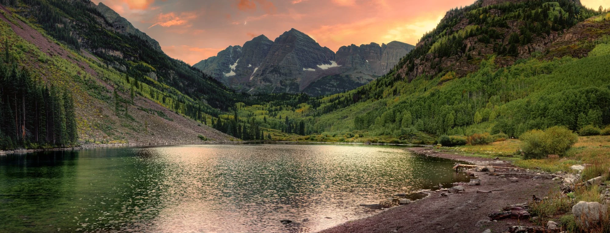 Sunset Summer Maroon Bells
