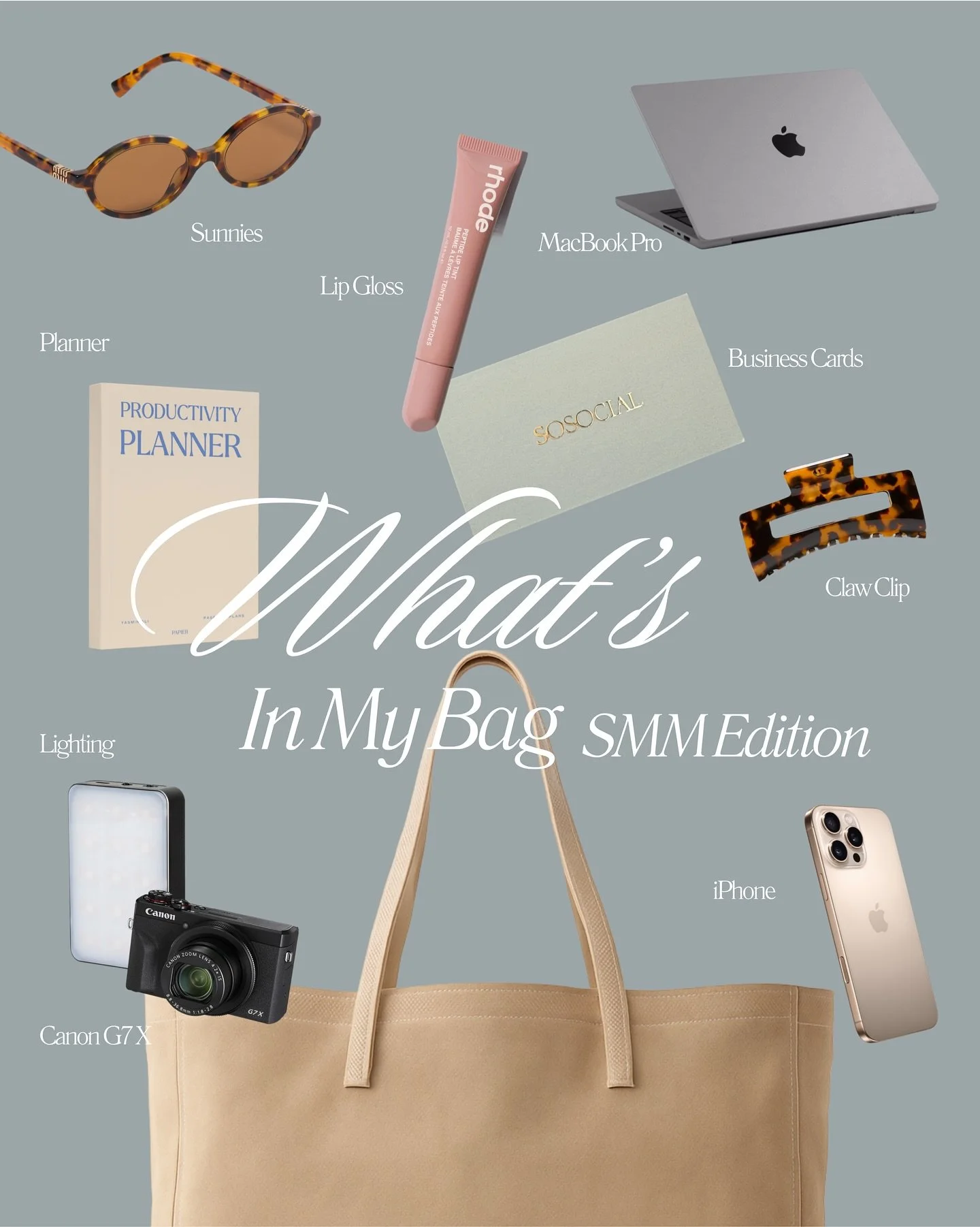 What&rsquo;s in my bag ꕤ social media marketer edition 💼