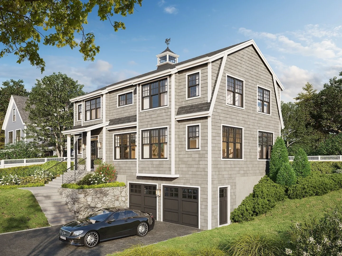 Side view of the Downer Ave project