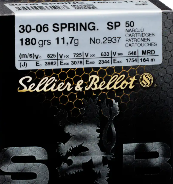 S&B Munition .30-06Springfield 180gr / 11,7g SP Teilmantel (Ammo) V335182