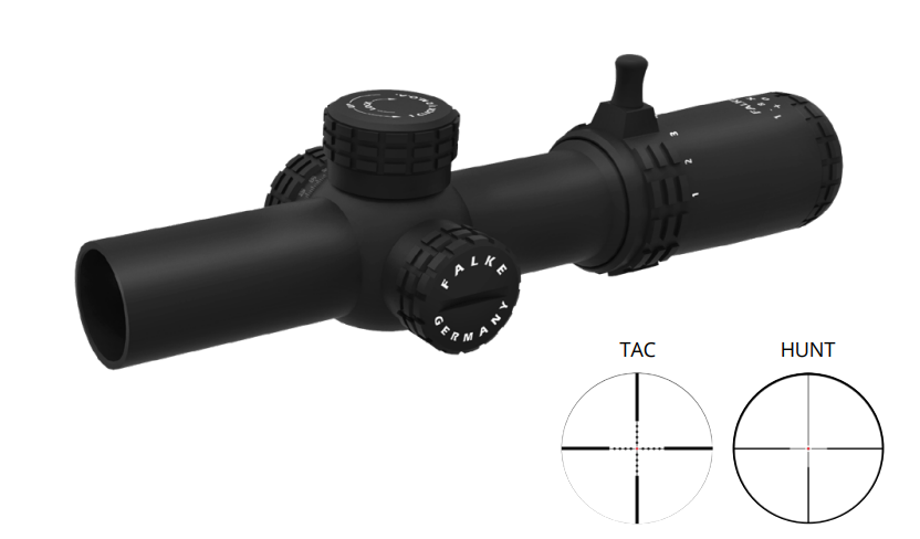 FALKE 1-8x24 TAC & L4 Zielfernrohr (30 mm) – FAL32-0026 & FAL32-0027