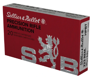 S&B Munition .223Remington (5.56x45), 77gr/5g (Ammo) OTM HPBT V342252