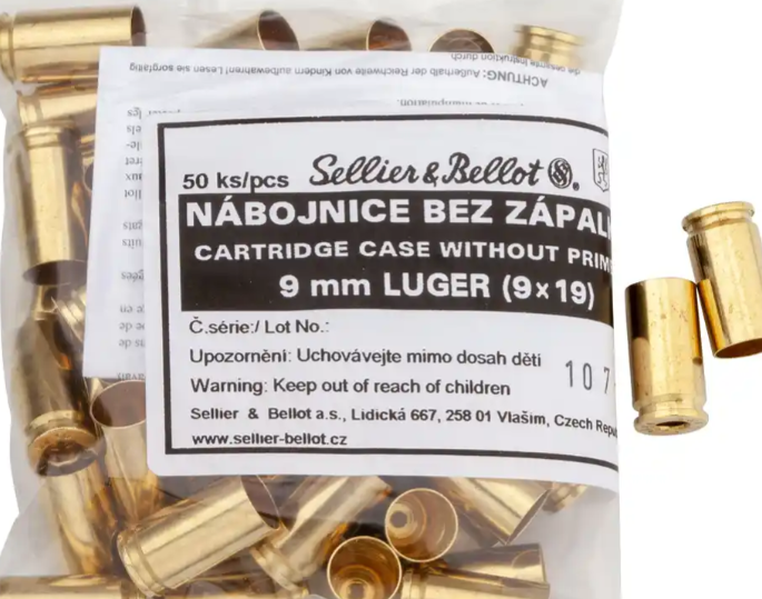 S&B Brass 9mm Luger (9x19) (Hülsen) V316202