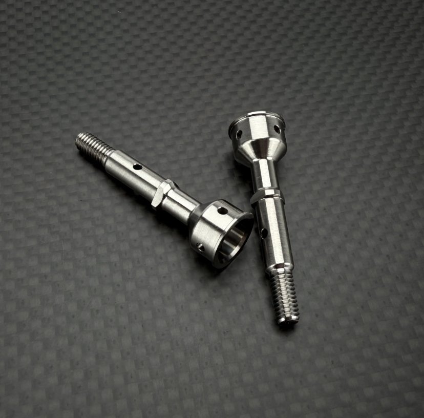 R1WURKS DC1 Ultra Lightweight Rear CVA Axle, Titanium